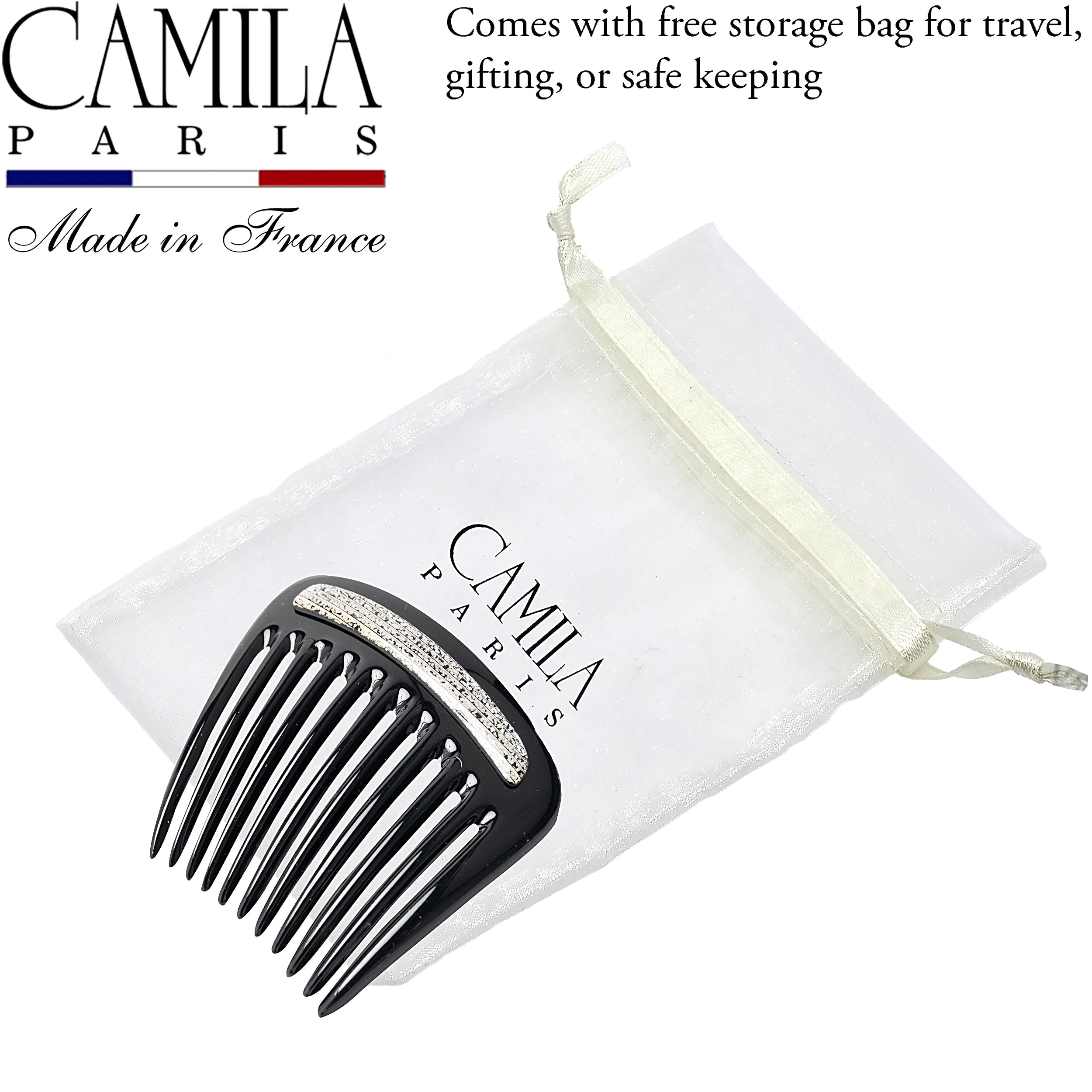 Camila Paris Charlotte French side comb cellulose acetate