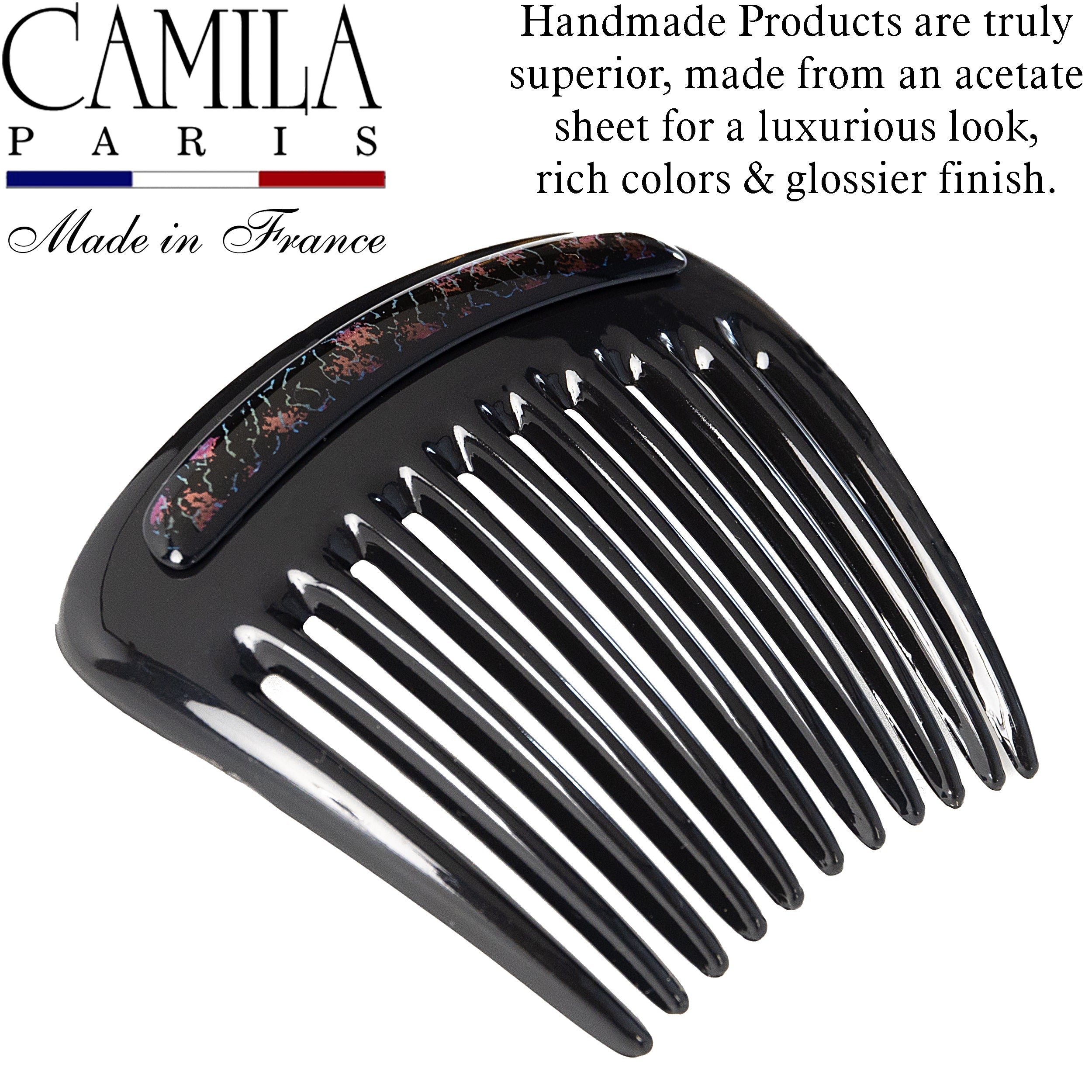 Camila Paris Charlotte French side comb cellulose acetate