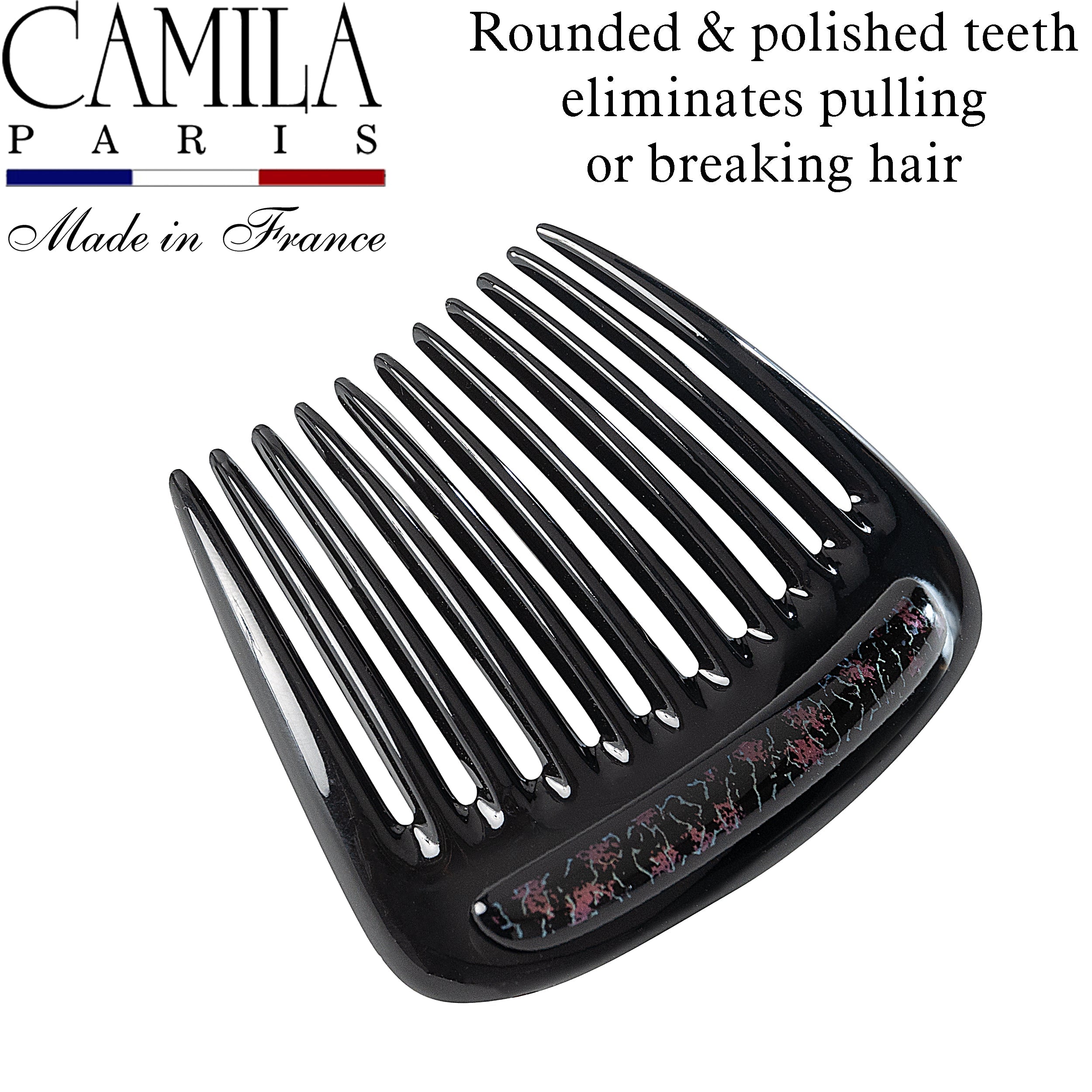 Camila Paris Charlotte French side comb cellulose acetate