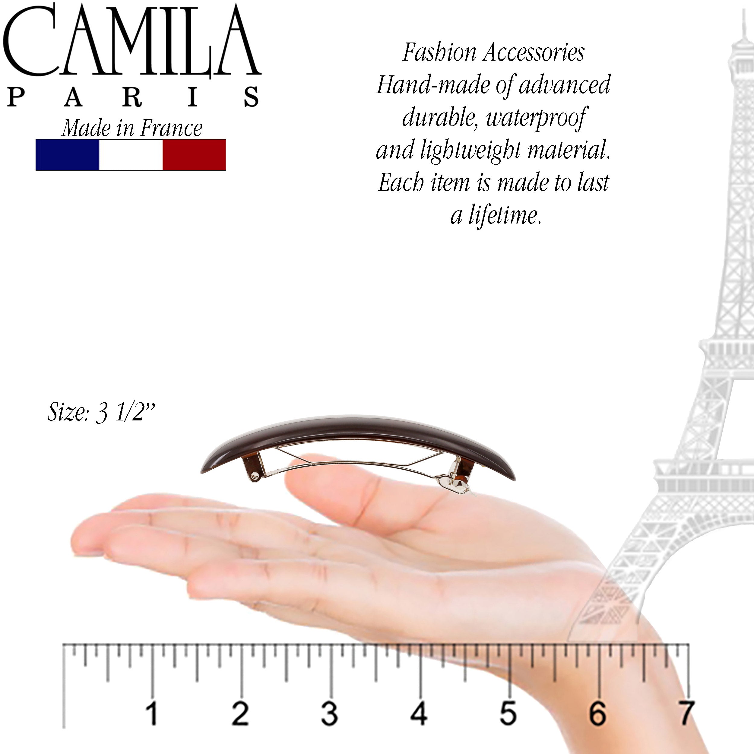 Camila Paris French barrette cellulose acetate