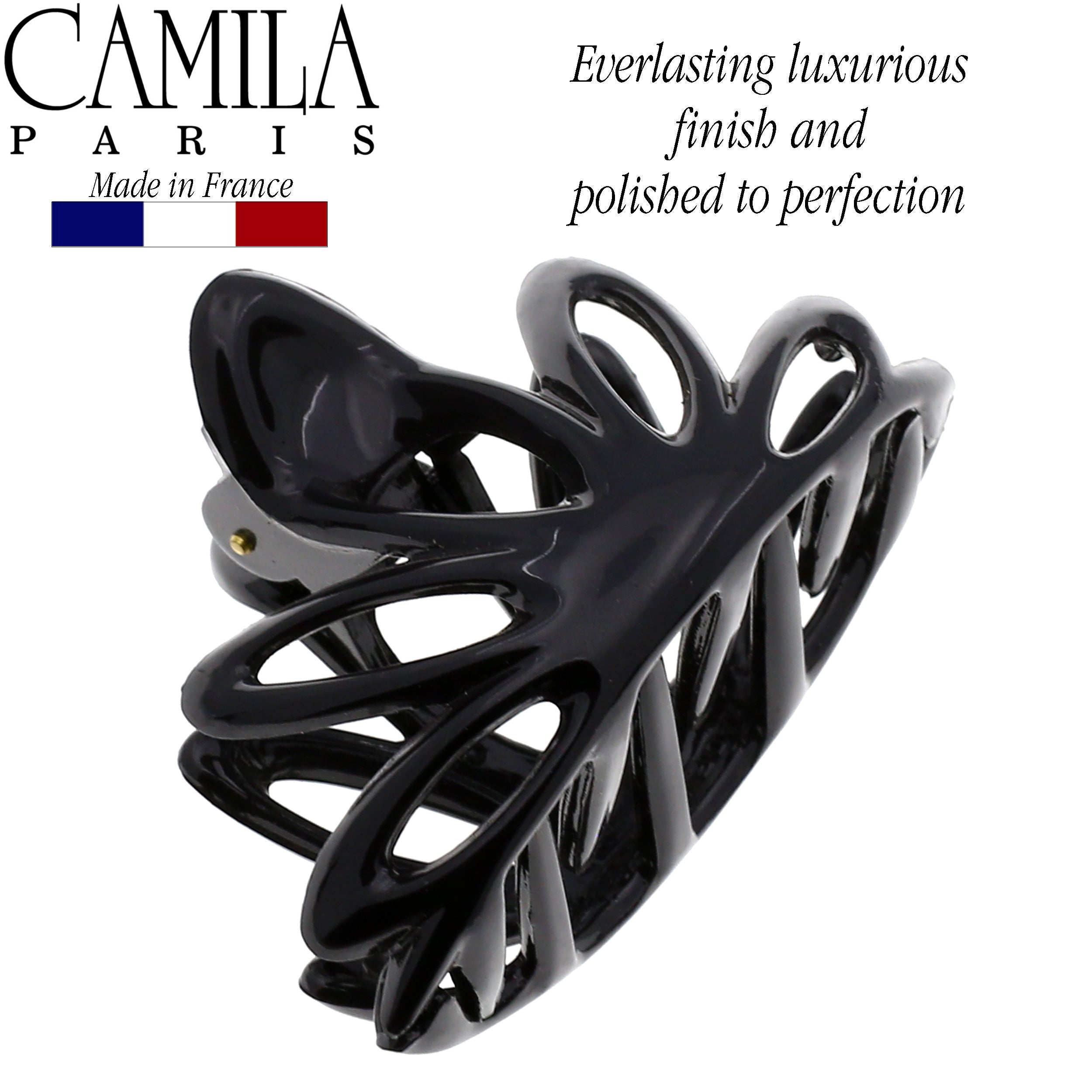 Camila Paris Bloom French hair clip cellulose acetate