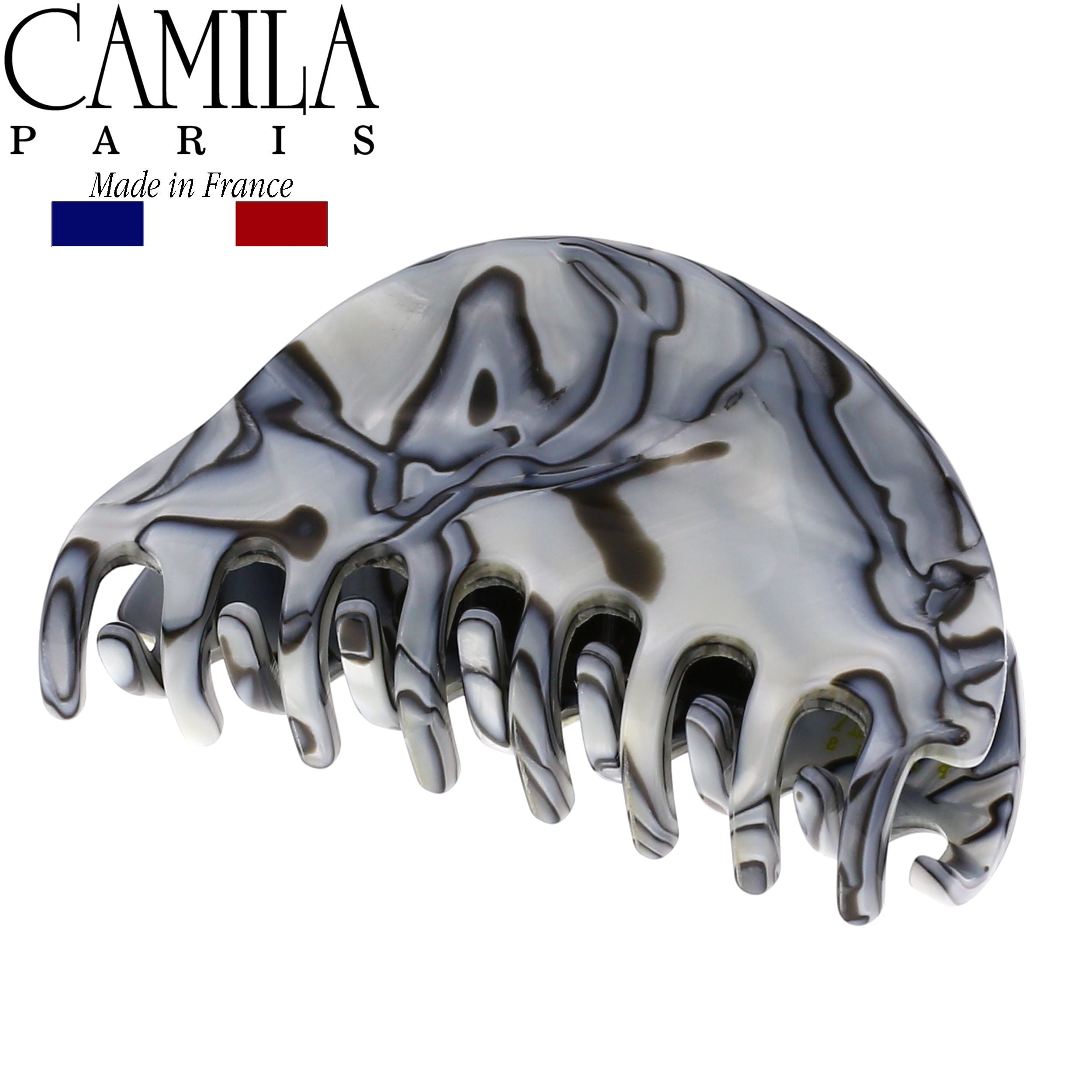 Camila Paris Spring Covered French hair clip cellulose acetate handmade