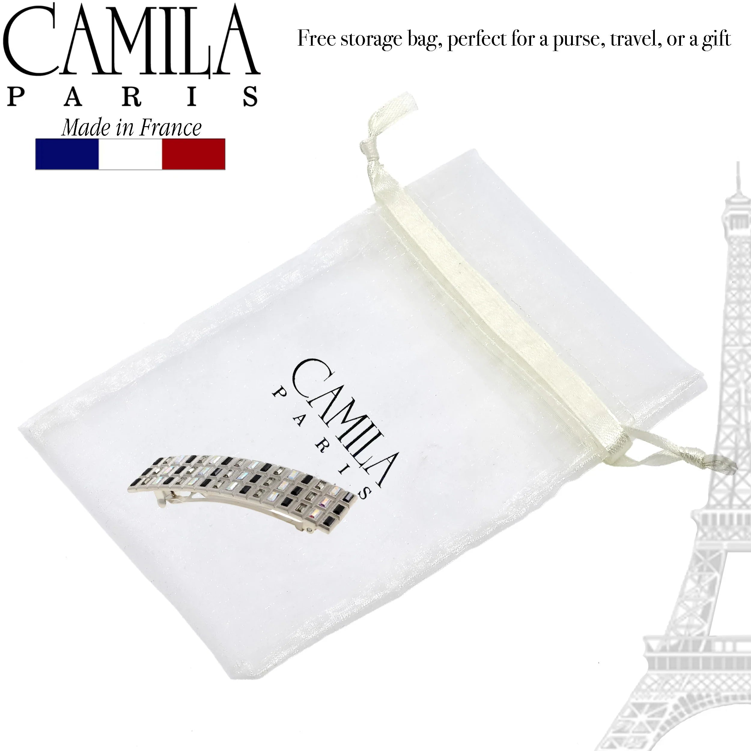 Camila Paris French barrette cellulose acetate