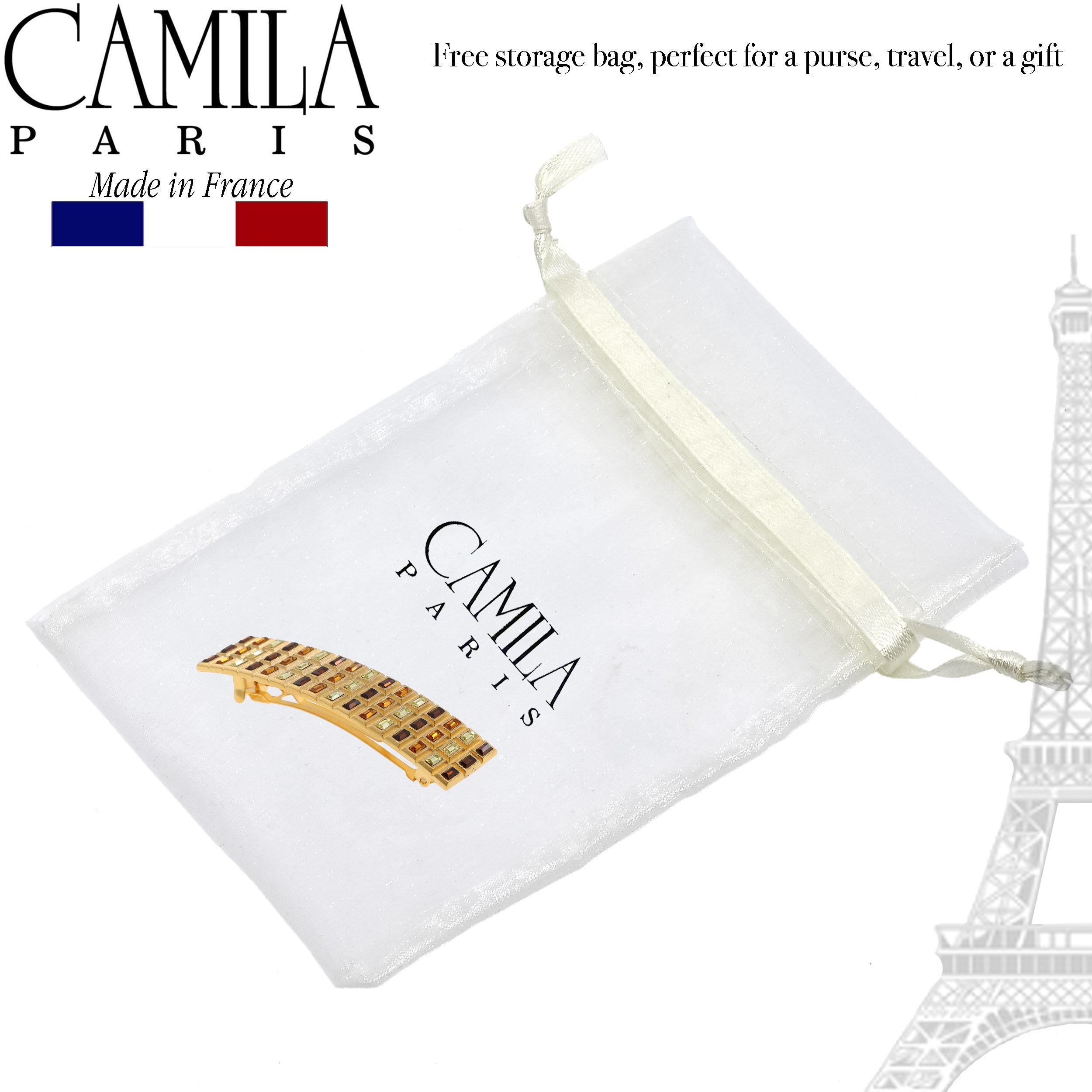 Camila Paris French barrette cellulose acetate