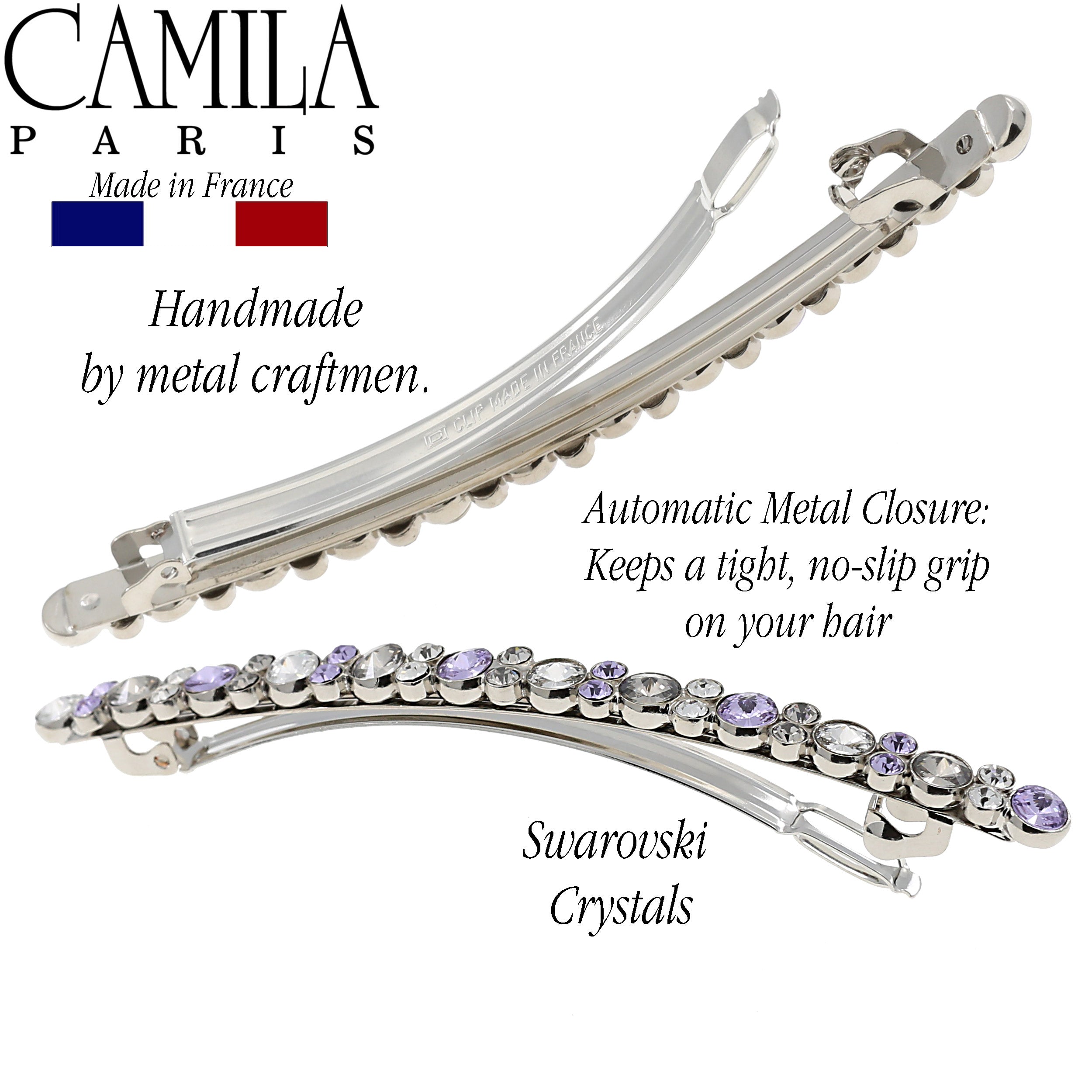 Camila Paris French barrette cellulose acetate handmade