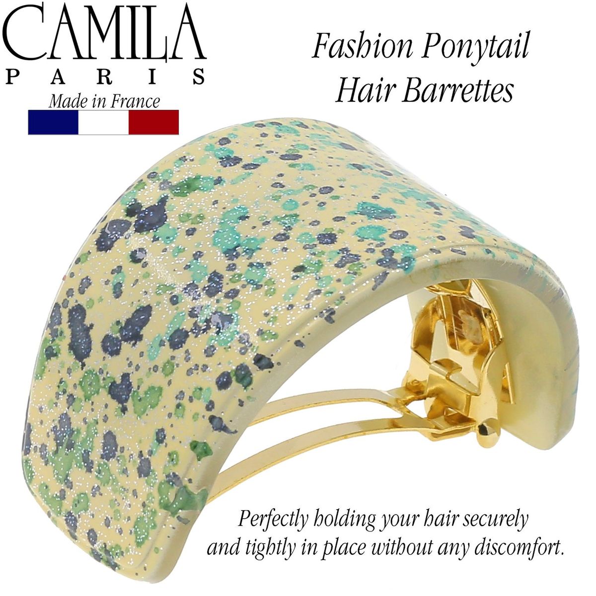 Camila Paris French barrette cellulose acetate