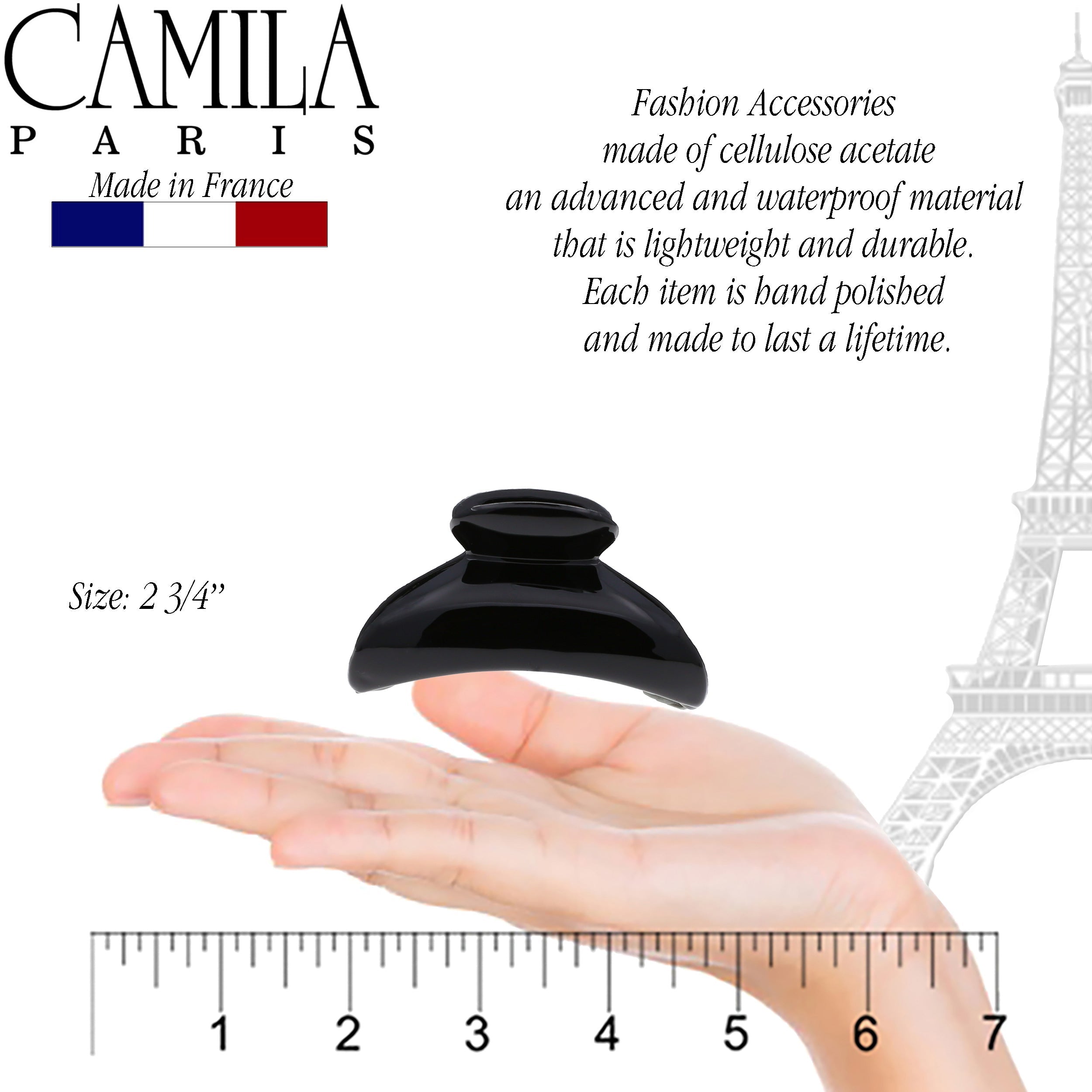 Camila Paris French claw clip cellulose acetate