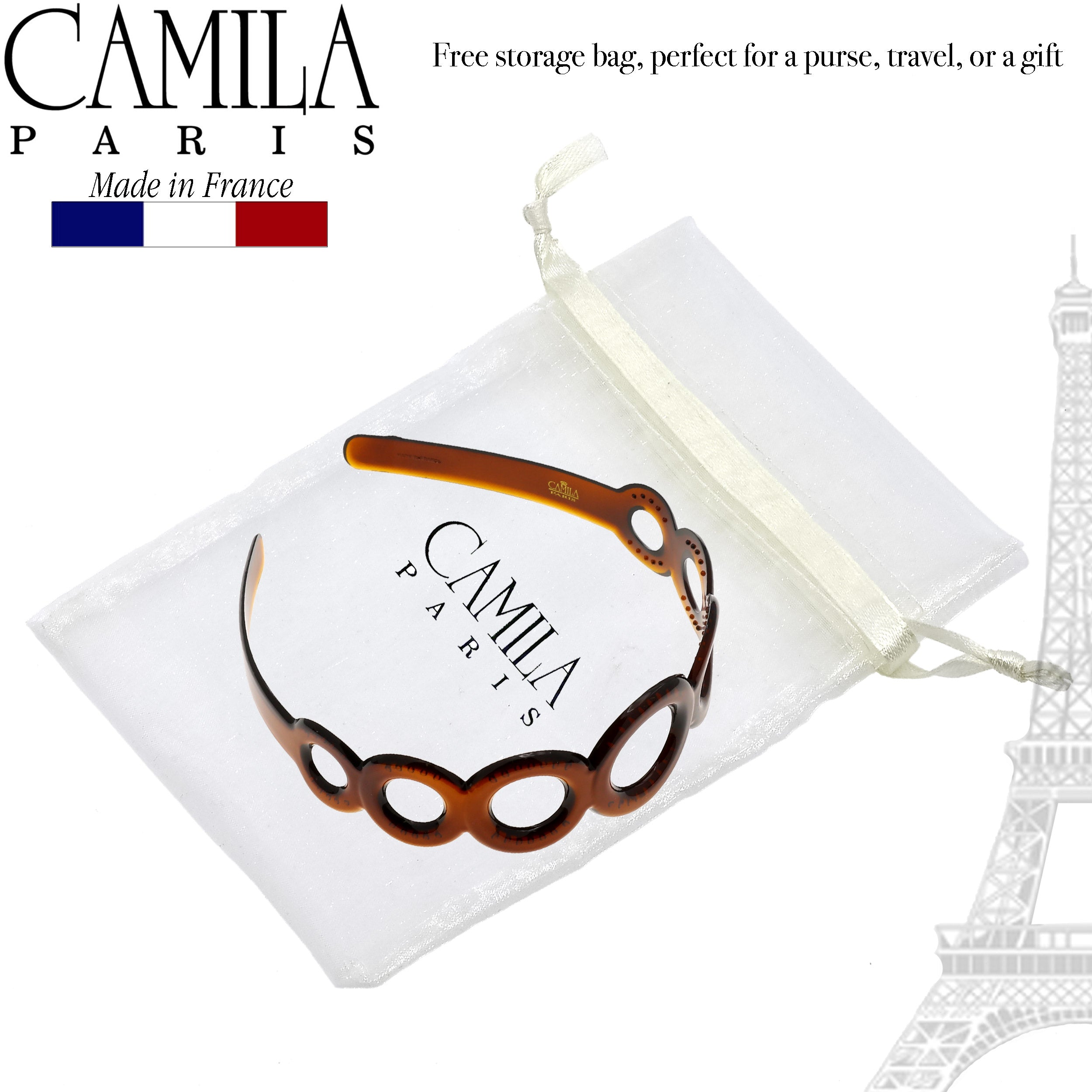 Camila Paris French headband cellulose acetate