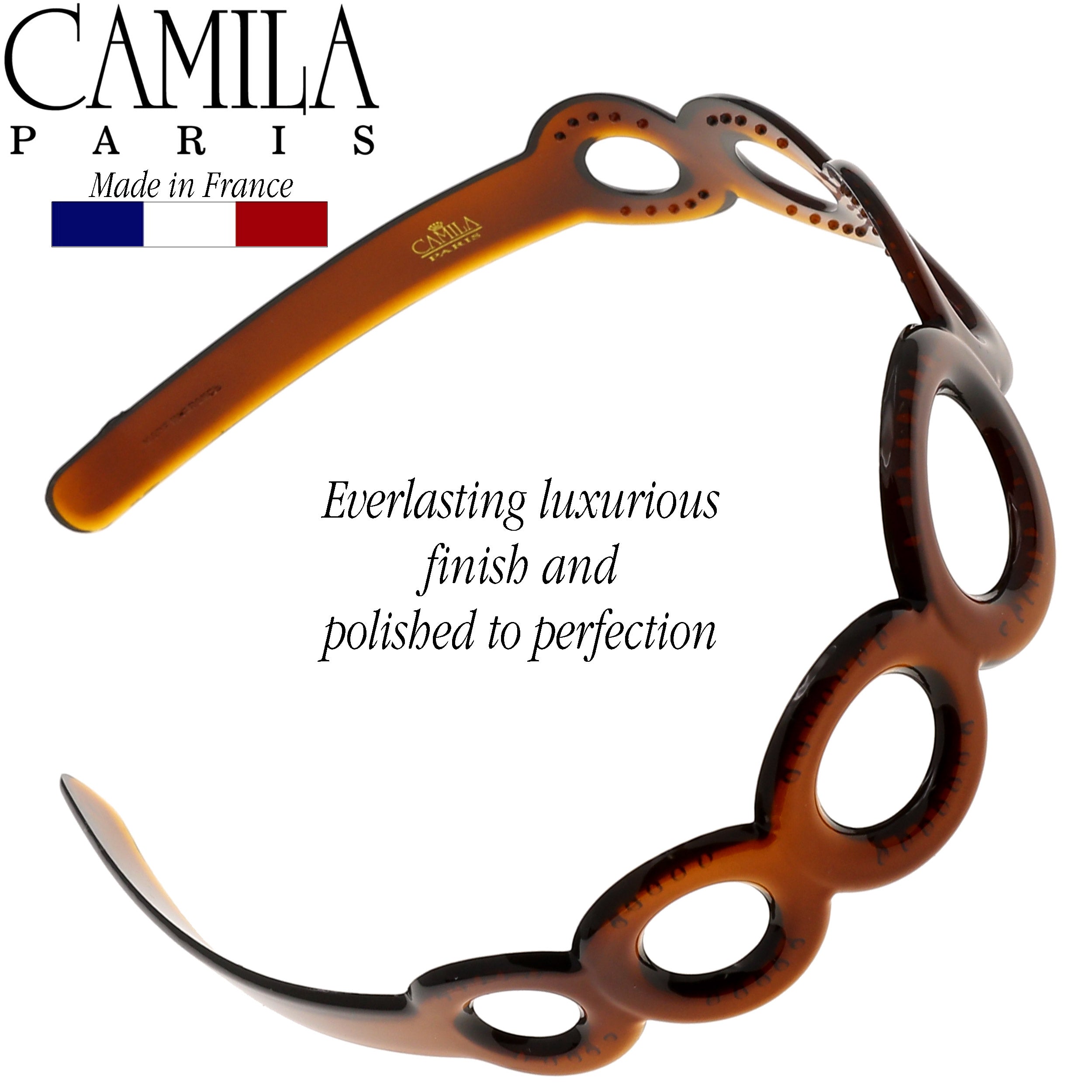 Camila Paris French headband cellulose acetate