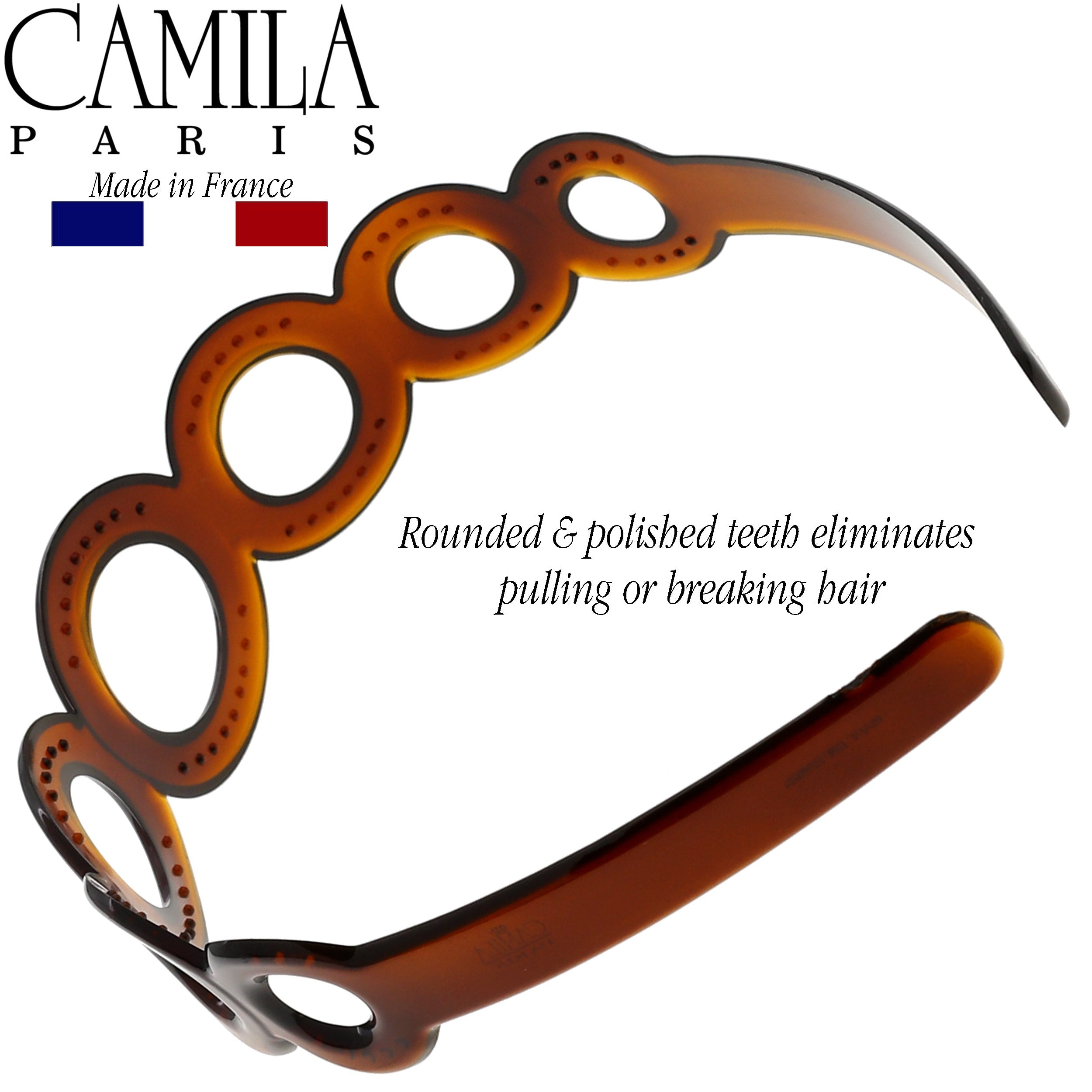 Camila Paris French headband cellulose acetate