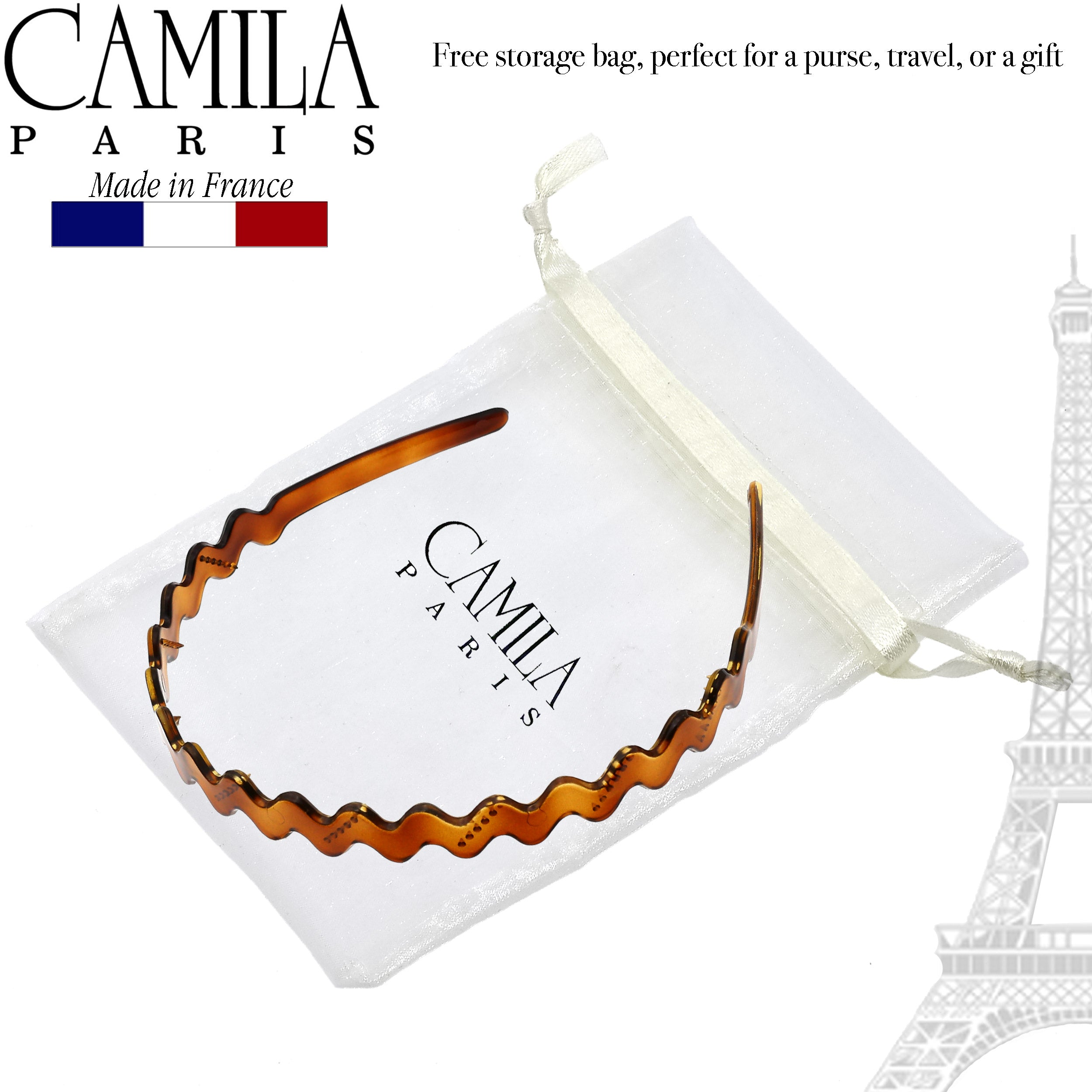 Camila Paris French headband cellulose acetate