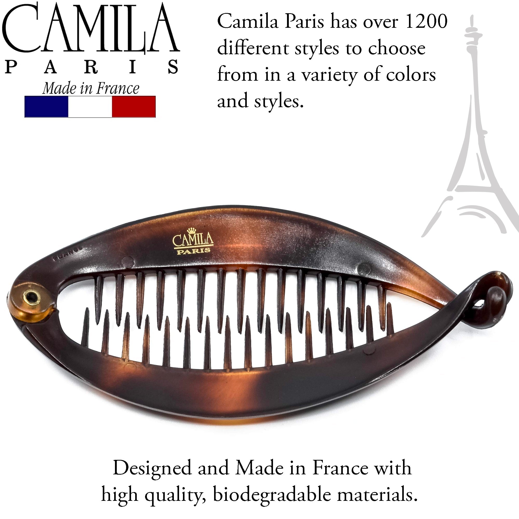 Camila Paris French banana clip cellulose acetate