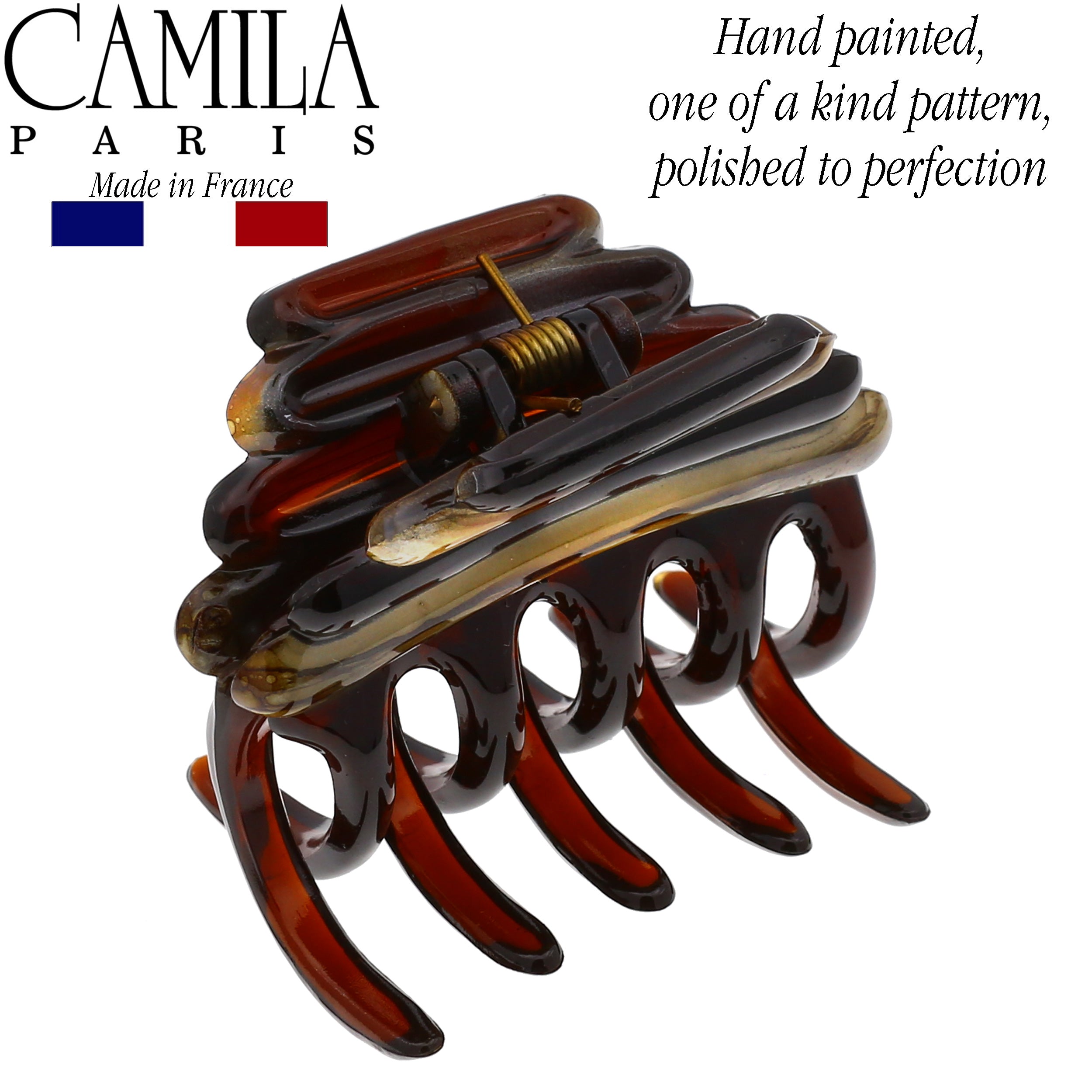 Camila Paris French hair clip cellulose acetate