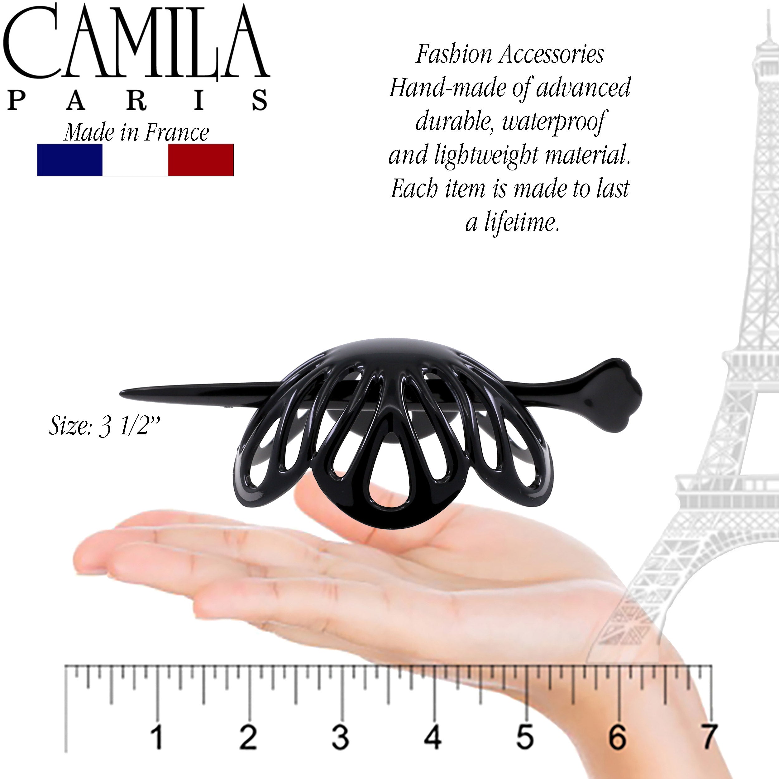 Camila Paris French bun holder cellulose acetate