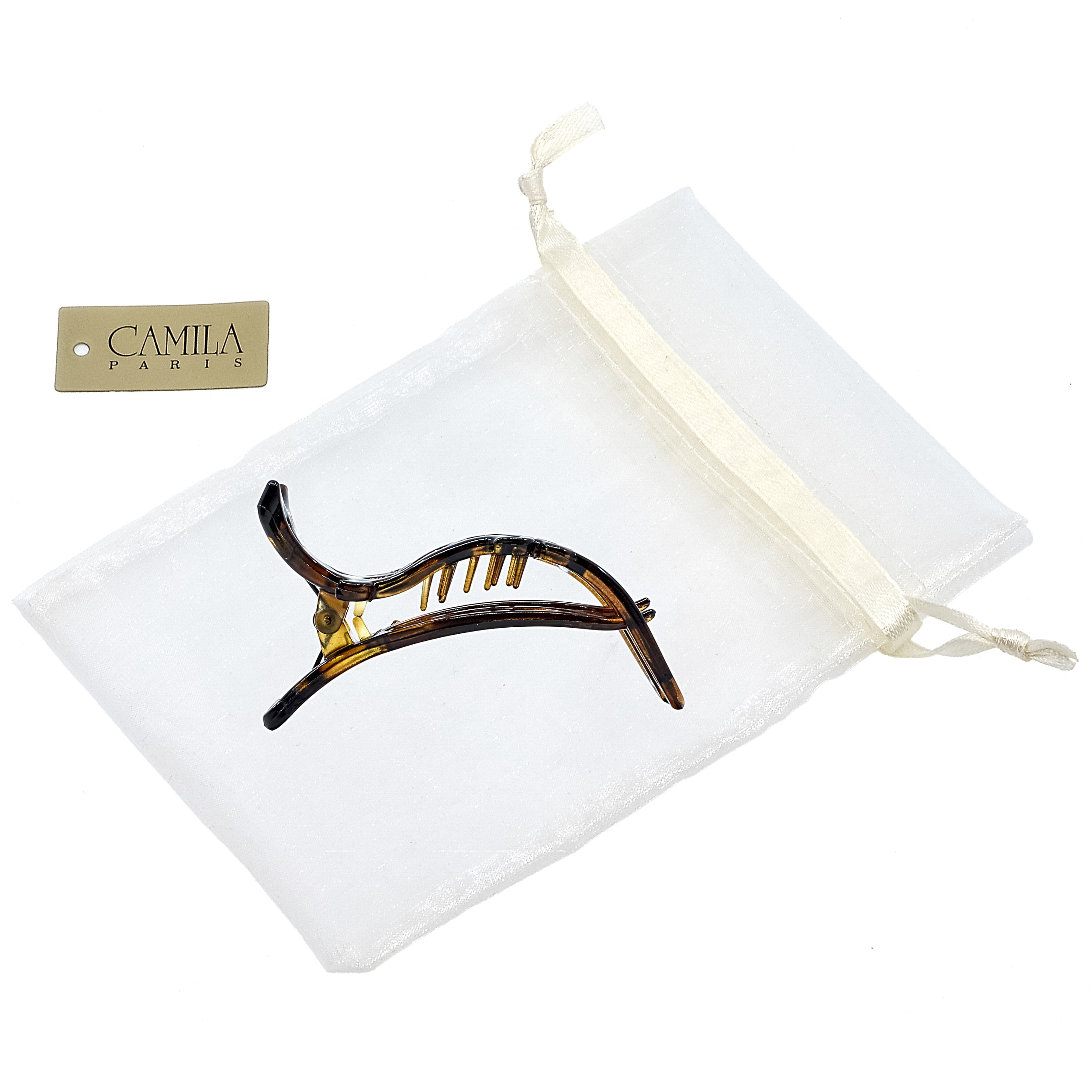 Camila Paris Nude French hair clip cellulose acetate