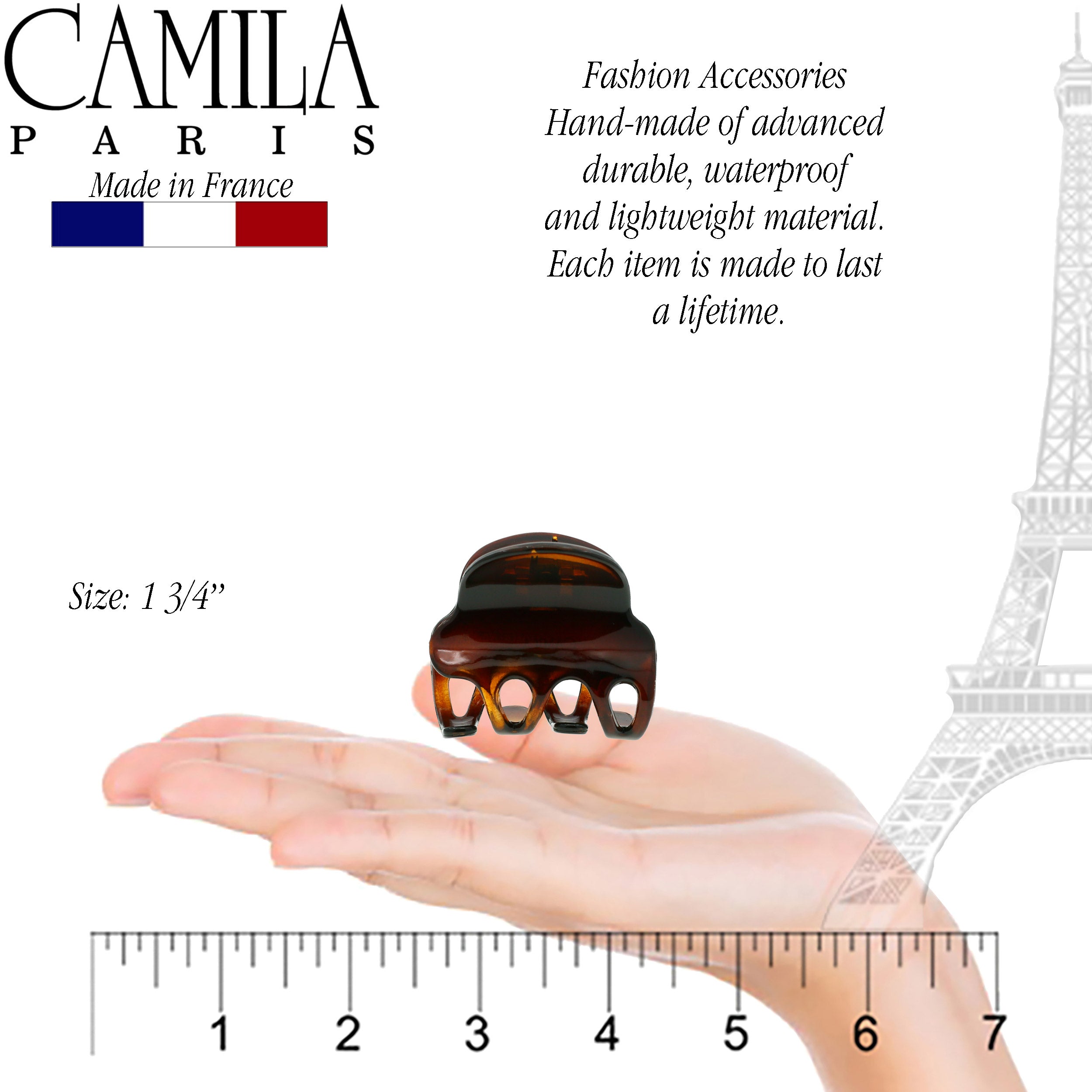Camila Paris French hair clip cellulose acetate