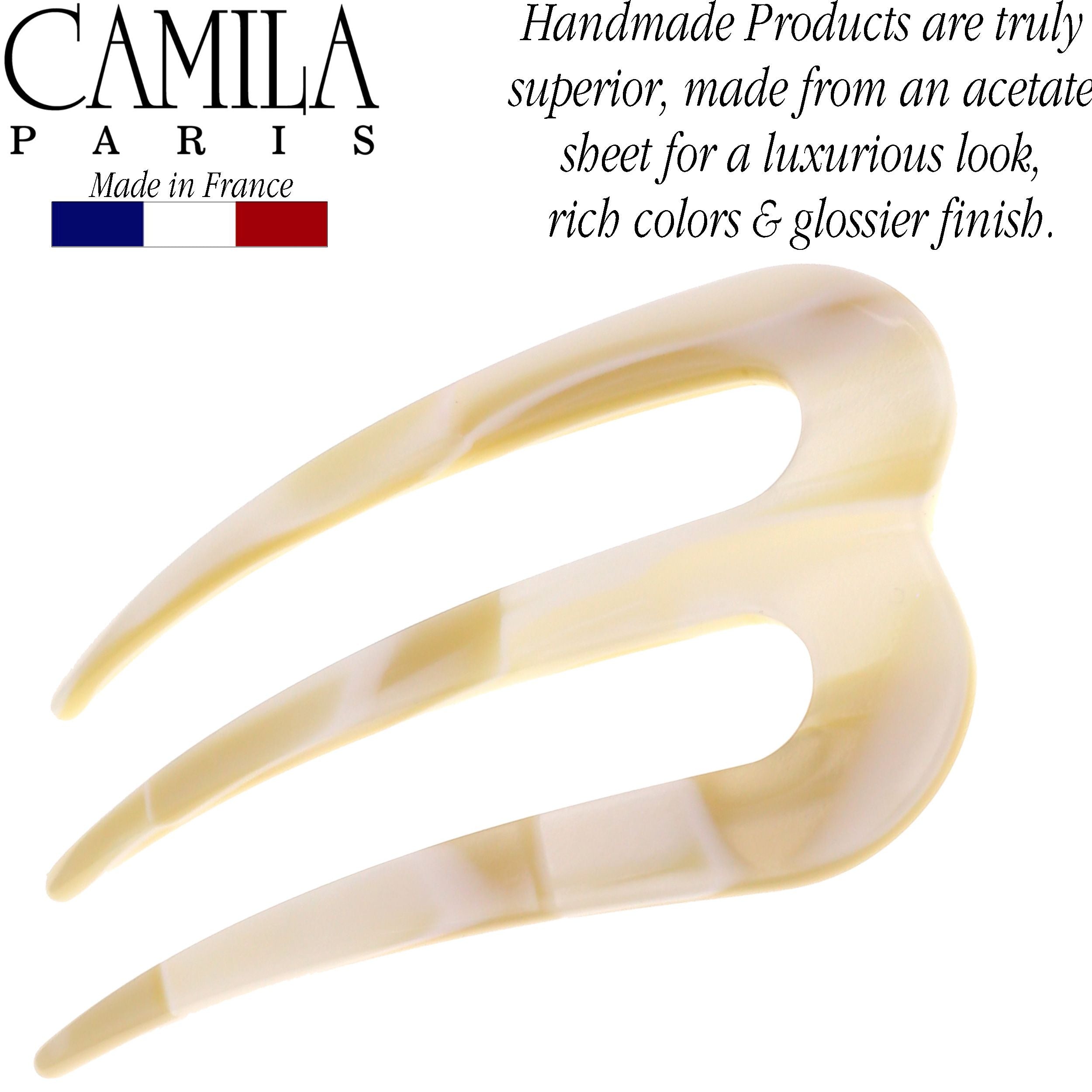 Camila Paris 3 inch French hair stick cellulose acetate