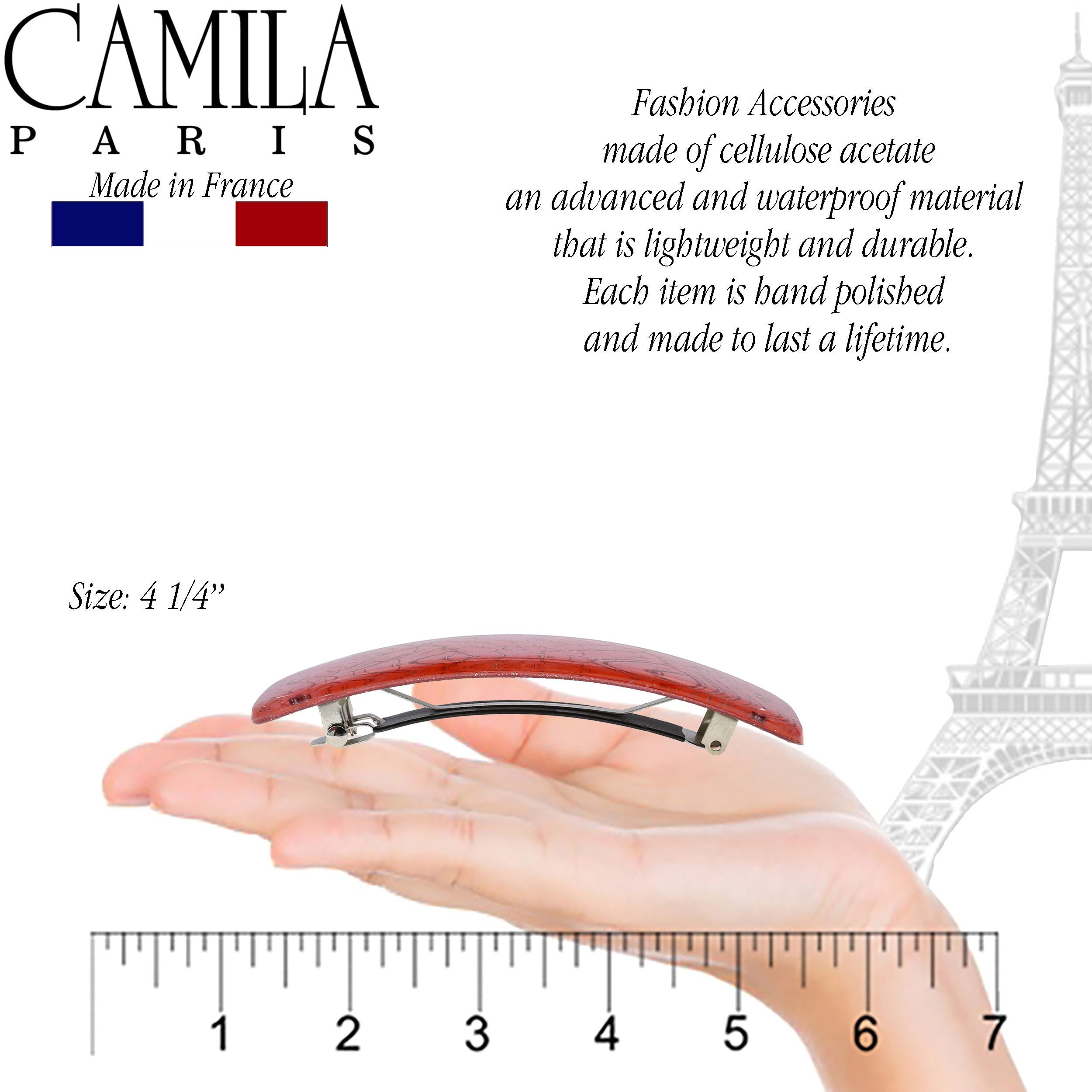 Camila Paris French barrette cellulose acetate