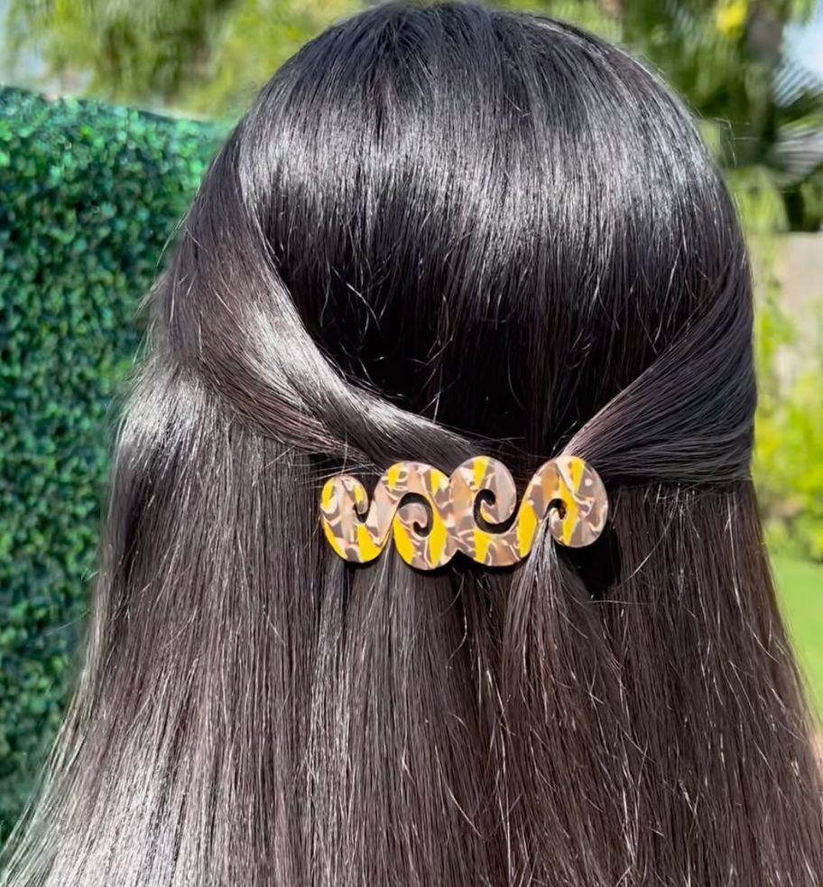 Camila Paris French barrette cellulose acetate handmade