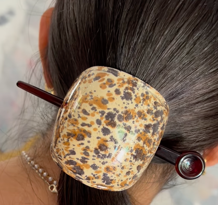 Camila Paris French hair slide cellulose acetate