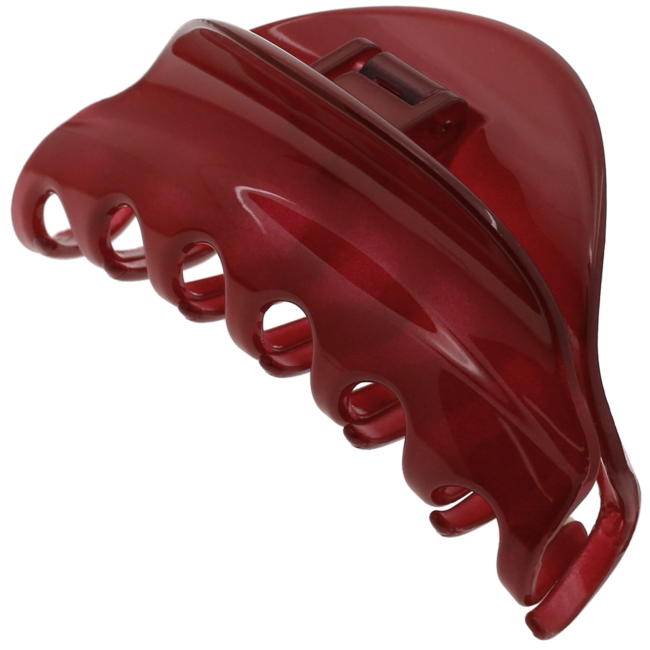 Camila Paris White Sirena French hair clip cellulose acetate