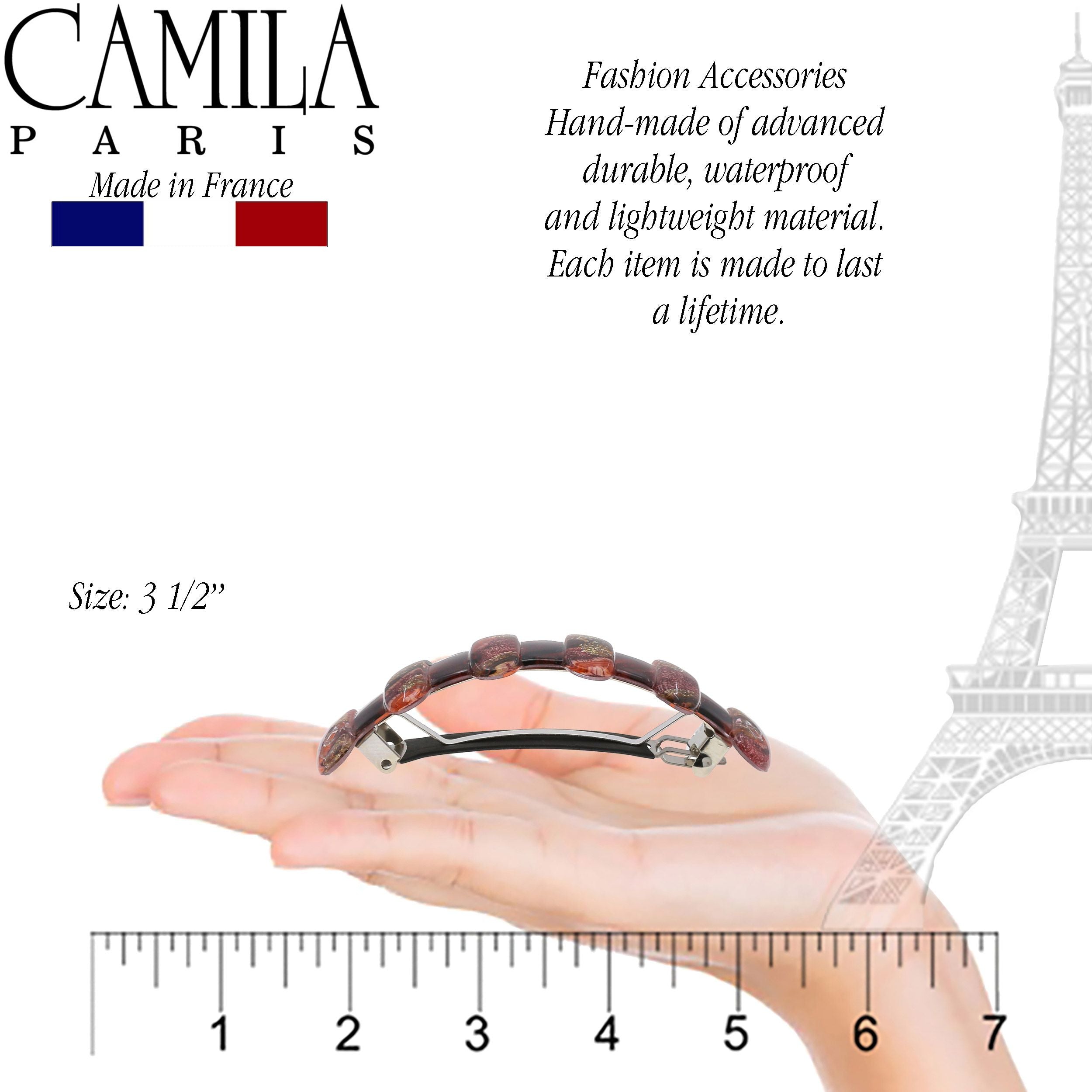 Camila Paris French barrette cellulose acetate
