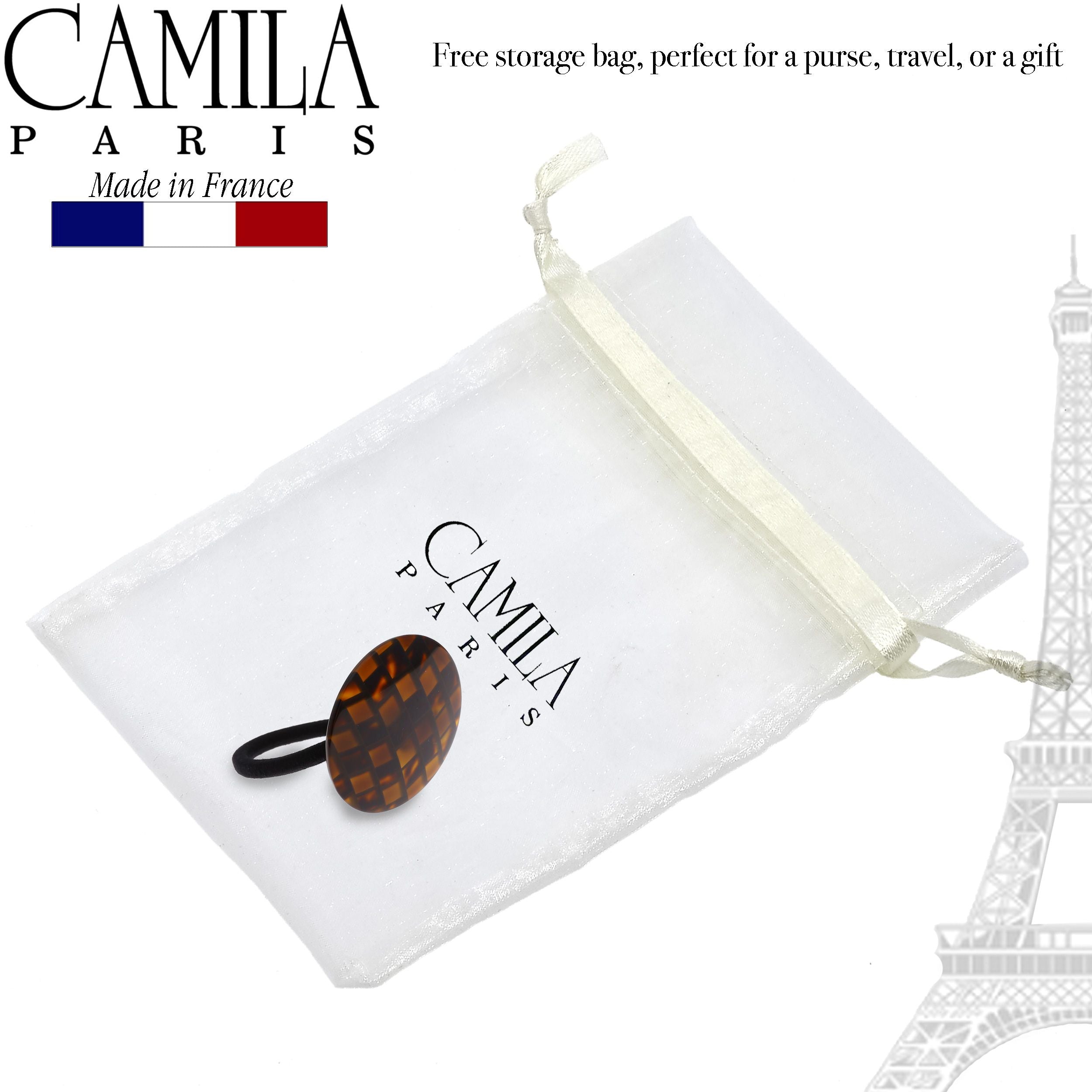Camila Paris French hair tie cellulose acetate handmade