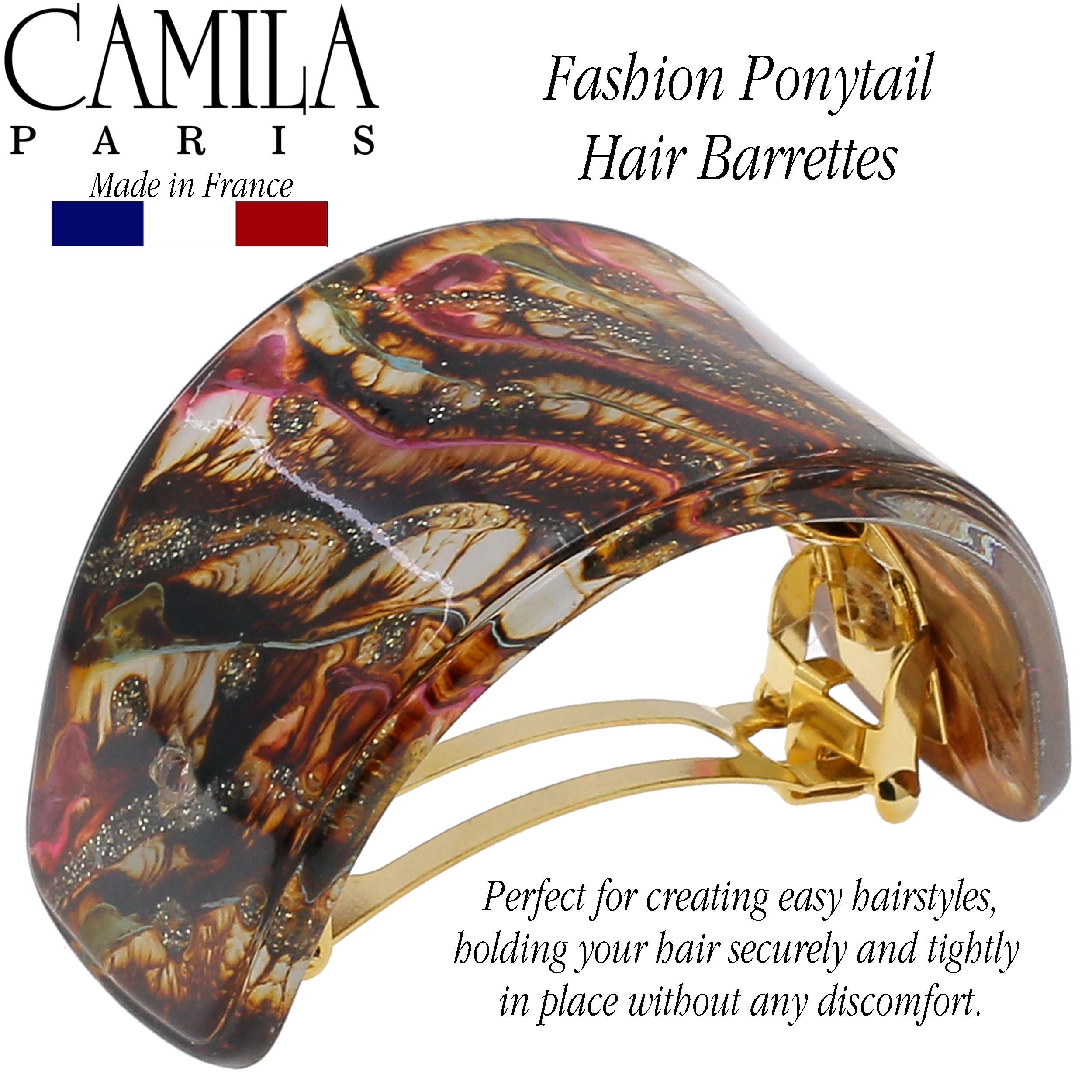 Camila Paris French barrette cellulose acetate