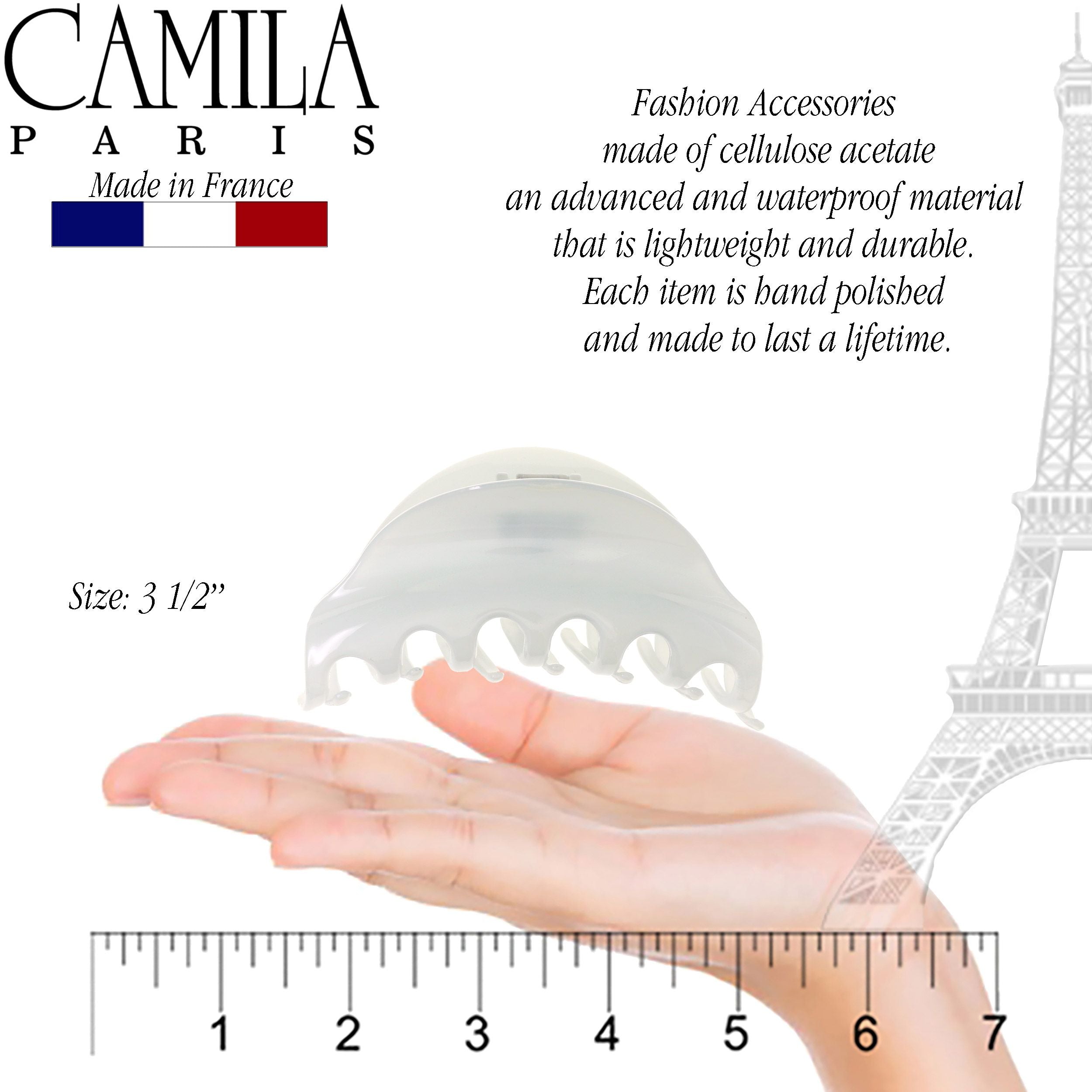 Camila Paris Sirena French hair clip cellulose acetate