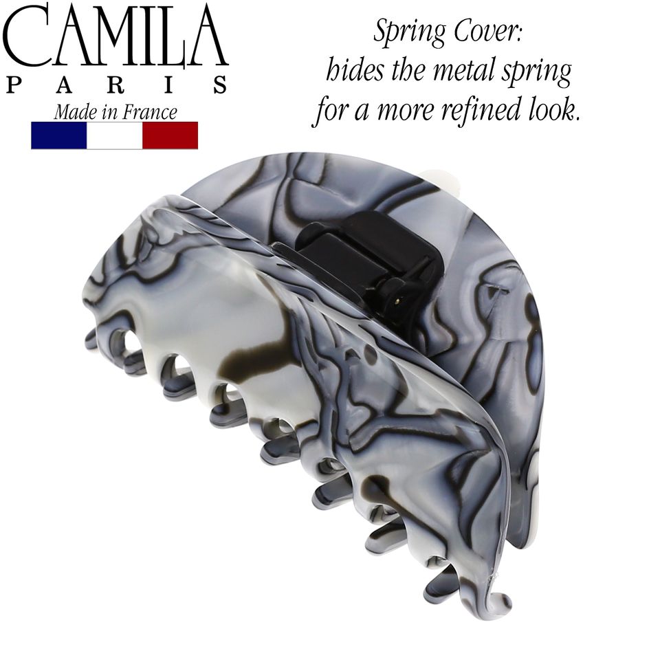 Camila Paris Spring Covered French hair clip cellulose acetate handmade