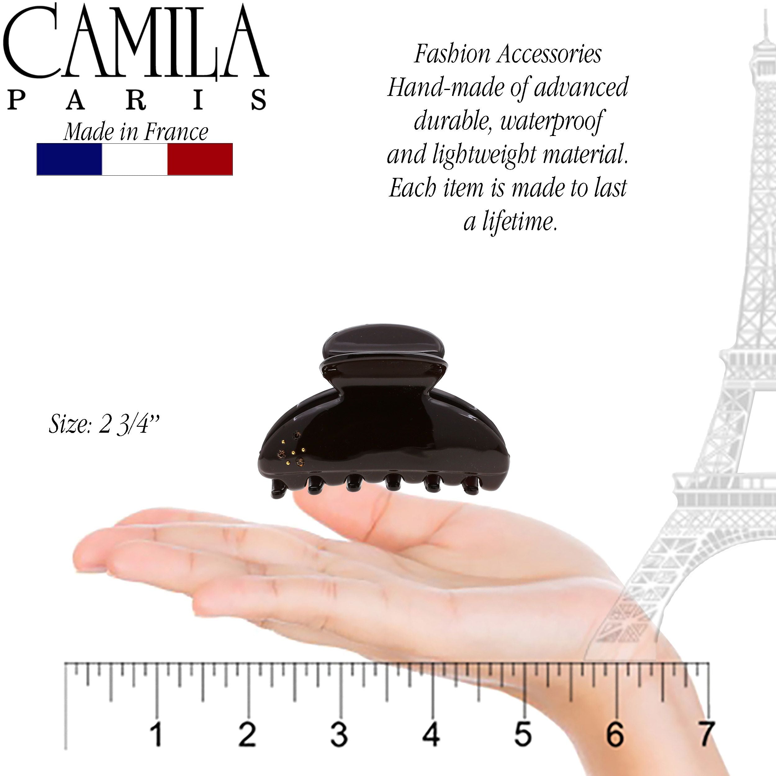 Camila Paris Cheeky French hair clip cellulose acetate