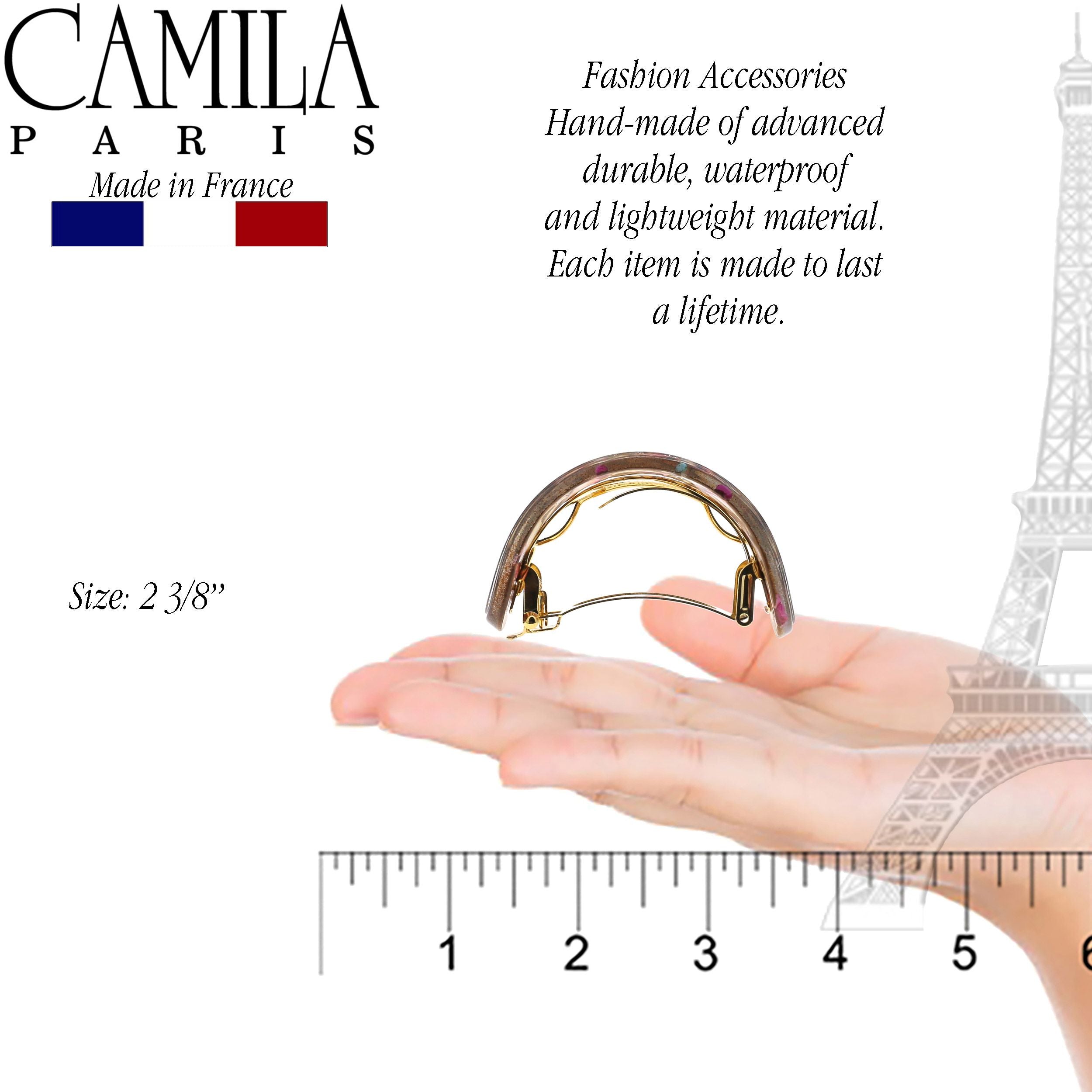 Camila Paris French barrette cellulose acetate