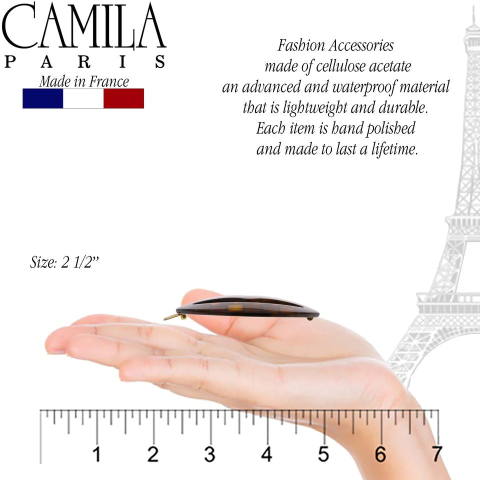 Camila Paris French barrette cellulose acetate handmade