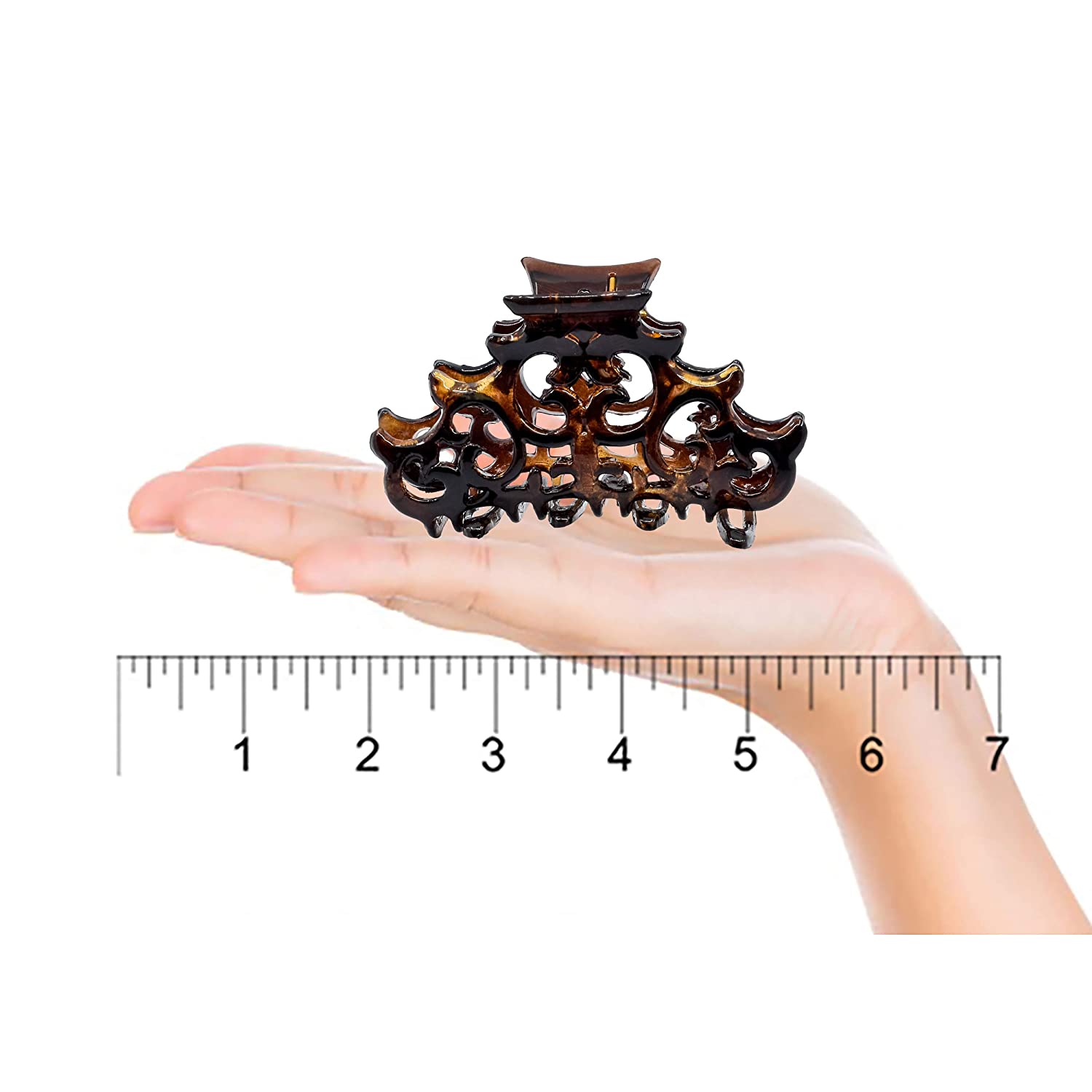 Camila Paris Baroque French hair clip cellulose acetate