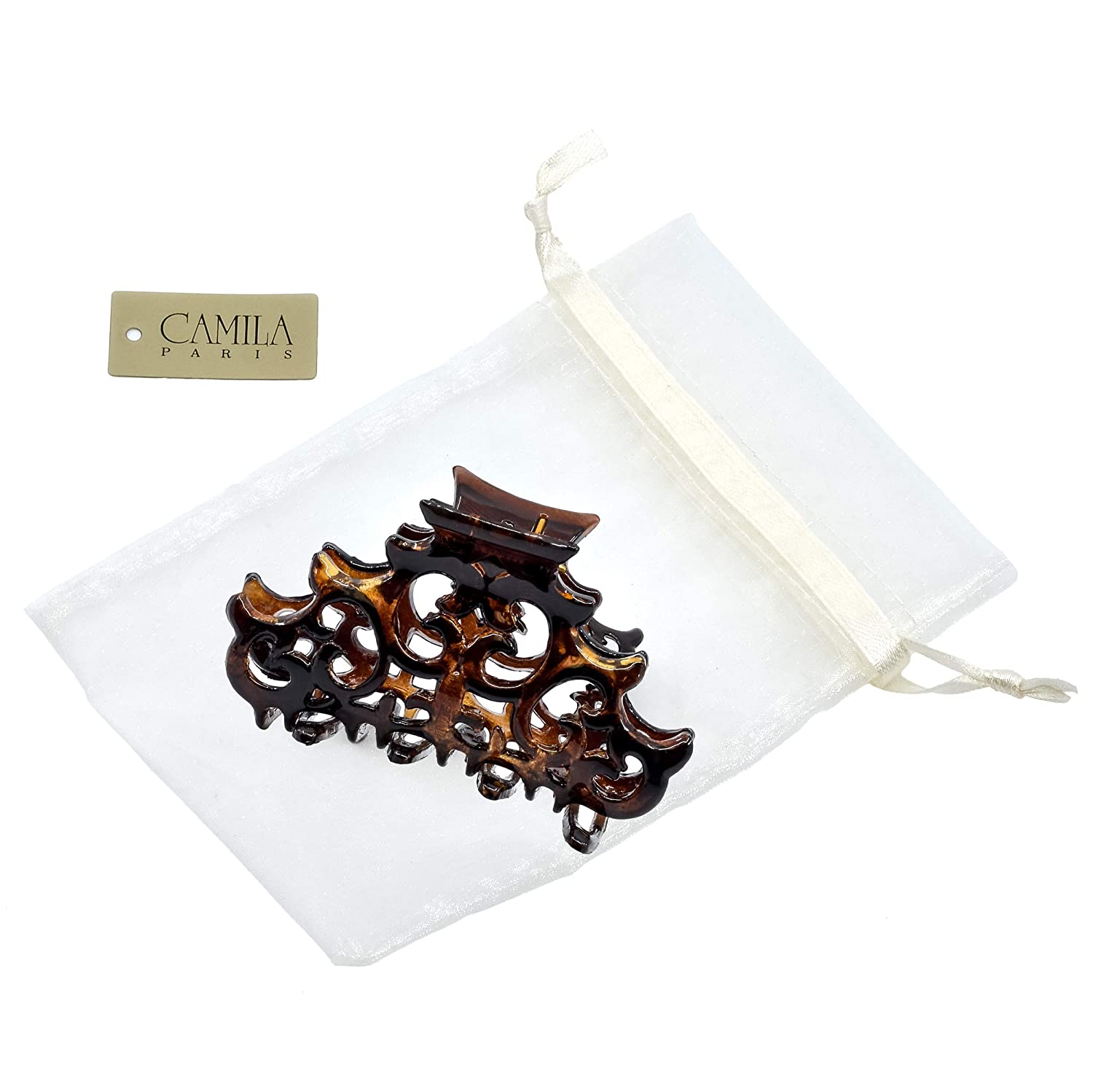 Camila Paris Baroque French hair clip cellulose acetate