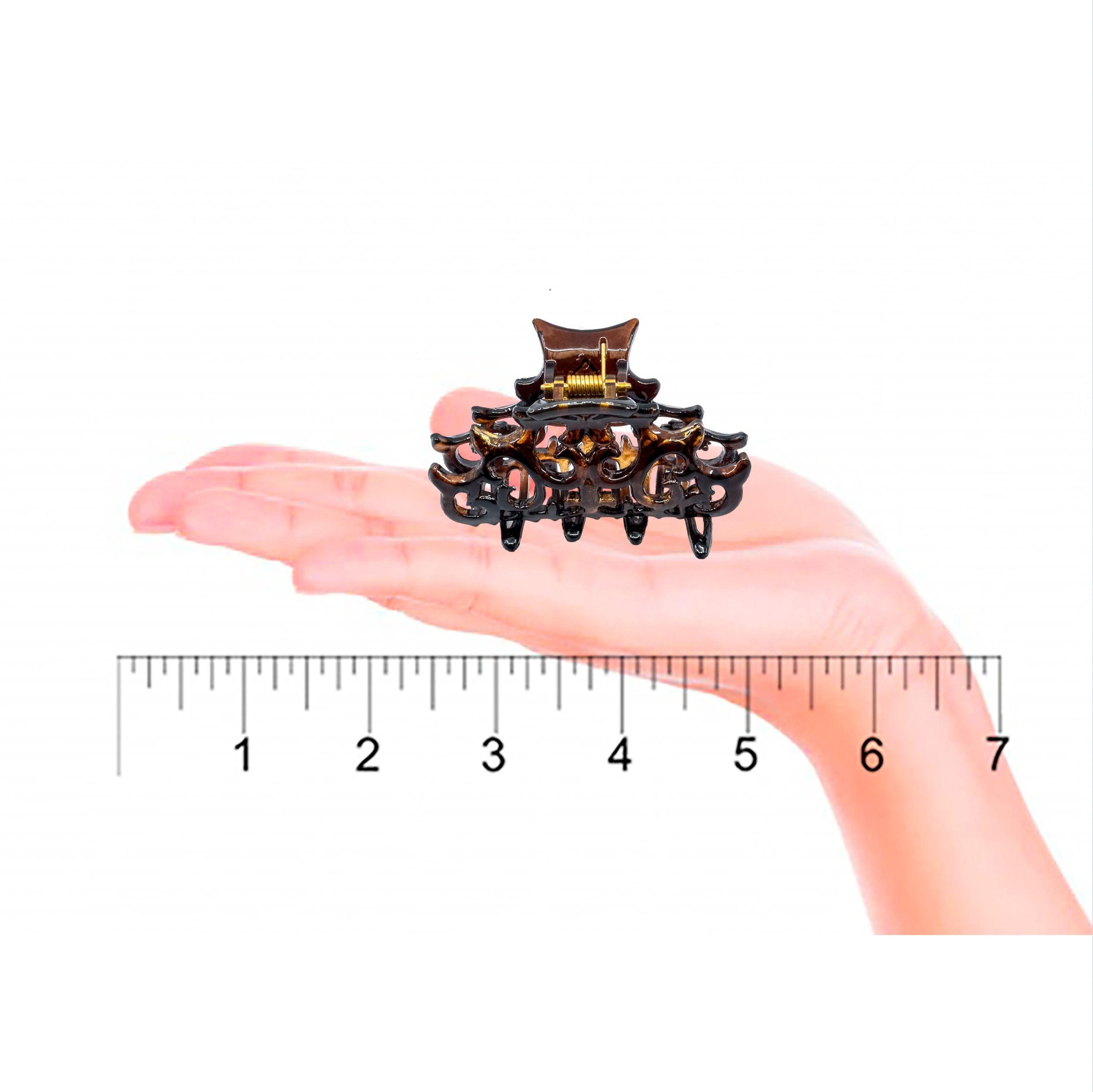 Camila Paris Baroque French hair clip cellulose acetate