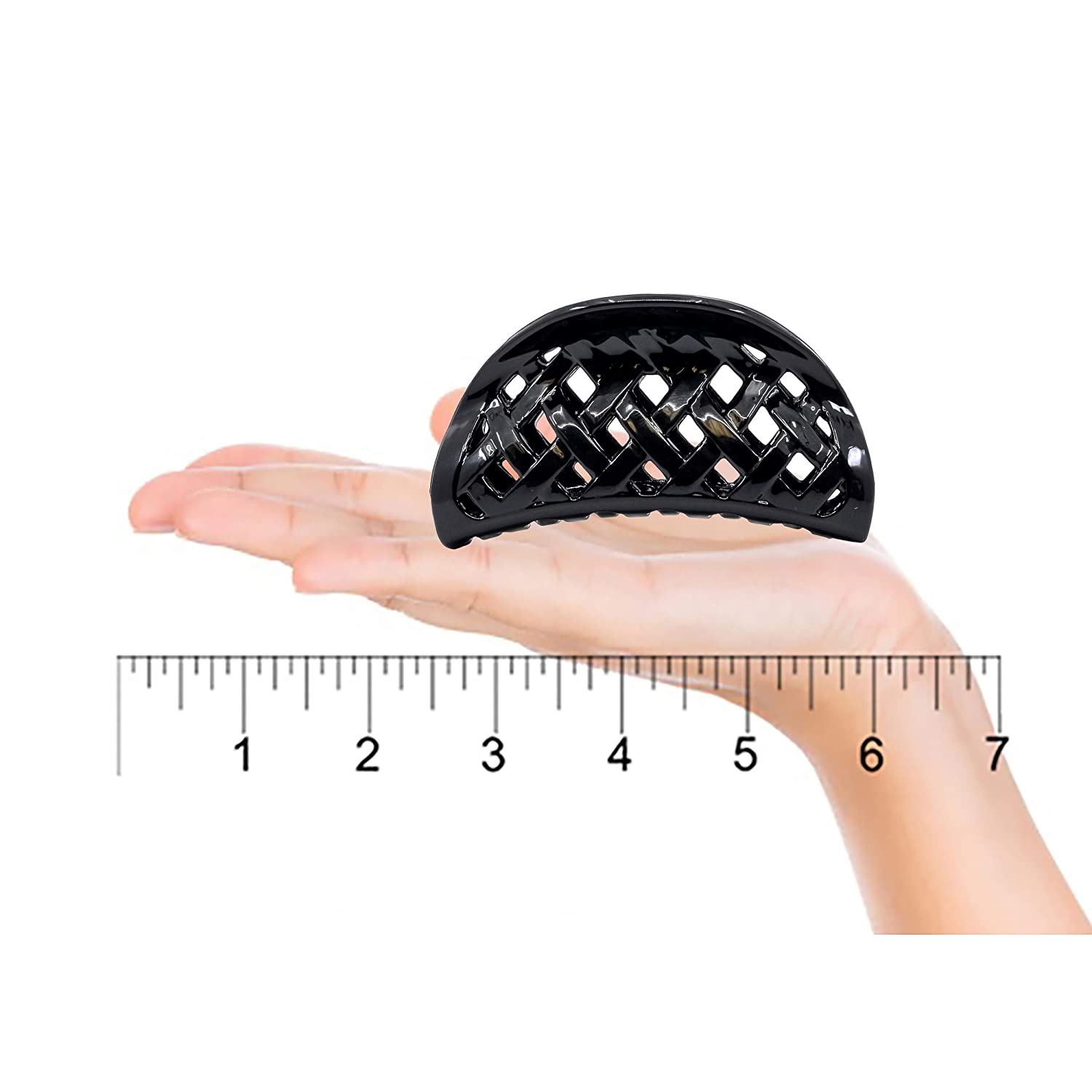 Camila Paris Spring Covered French hair clip cellulose acetate