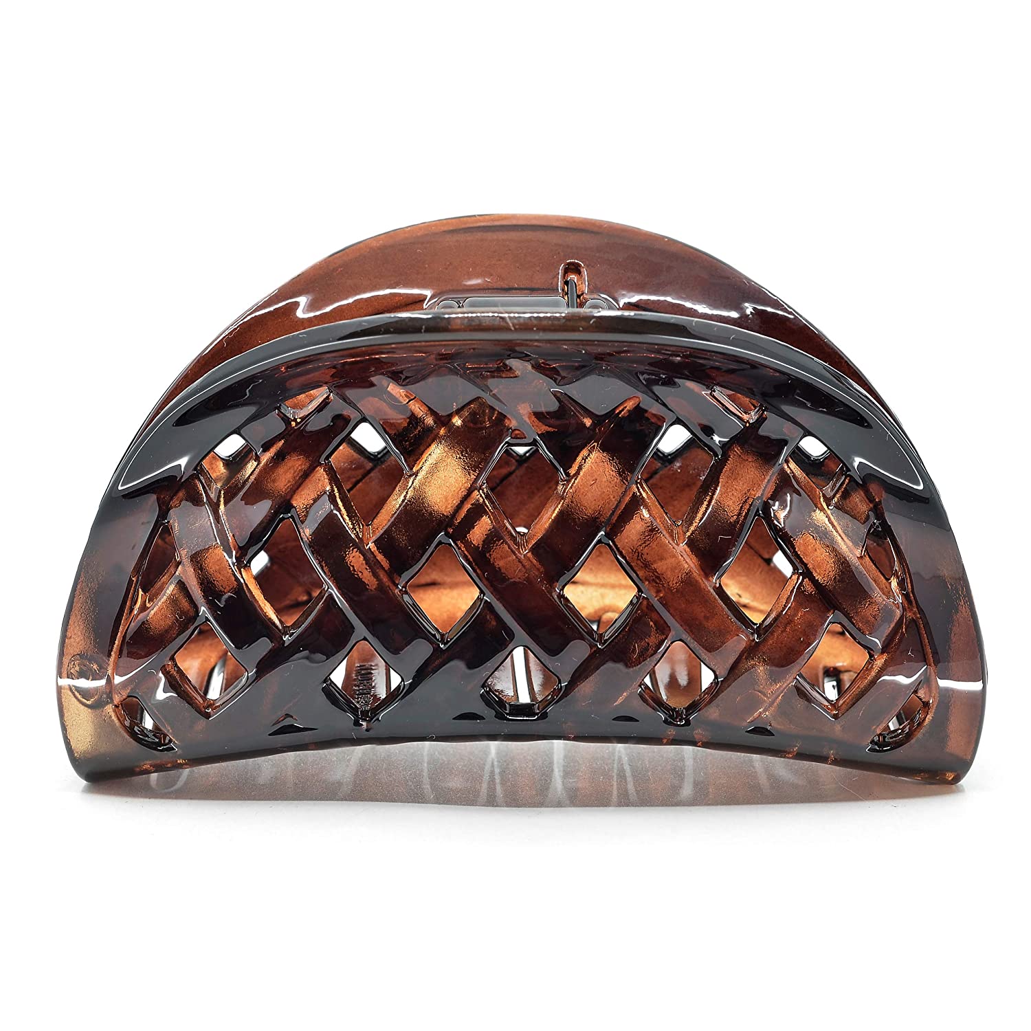 Camila Paris Spring Covered French hair clip cellulose acetate