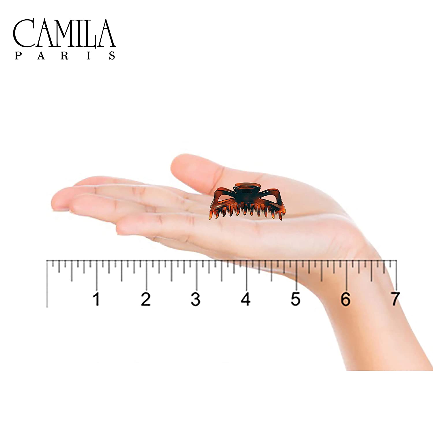 Camila Paris Tortoiseshell Elizabeth French hair clip cellulose acetate