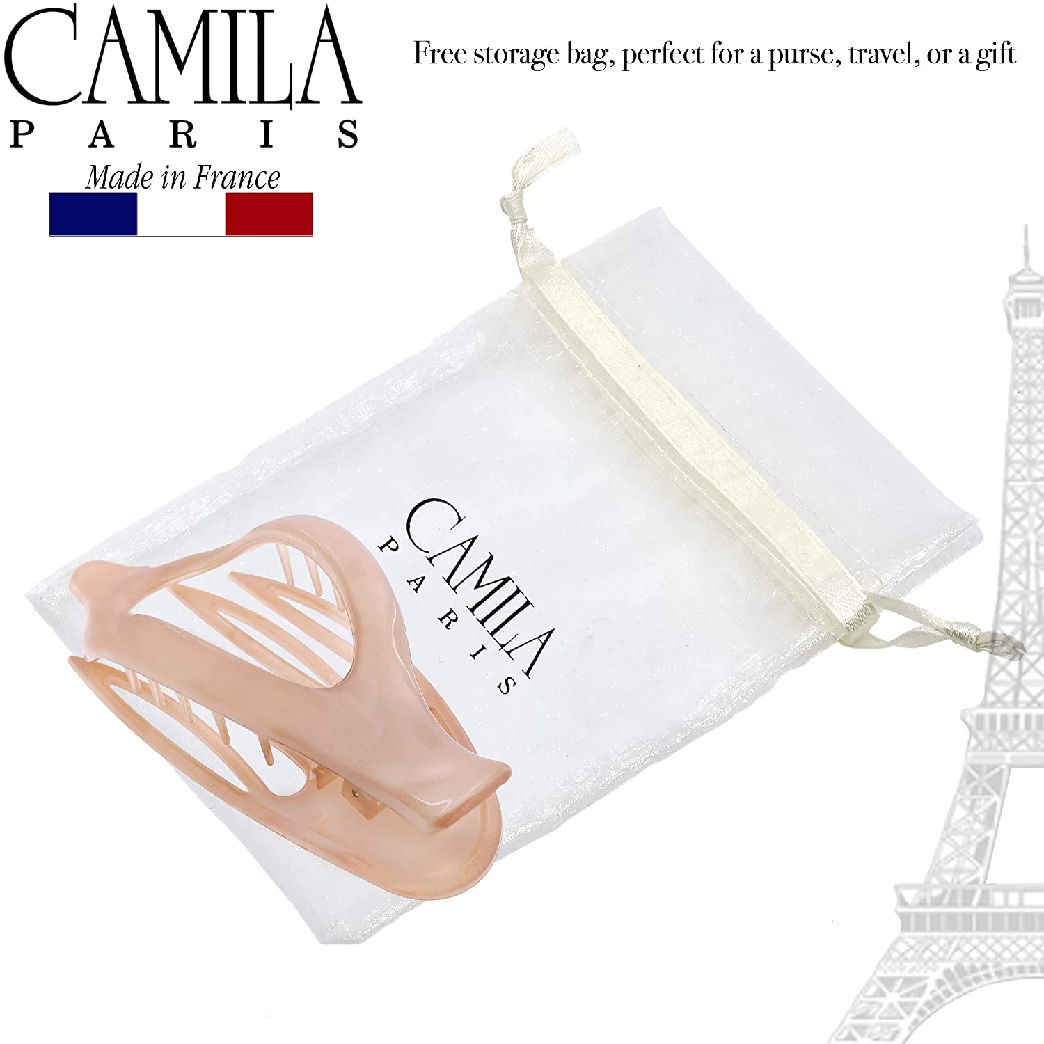 Camila Paris French hair clip cellulose acetate