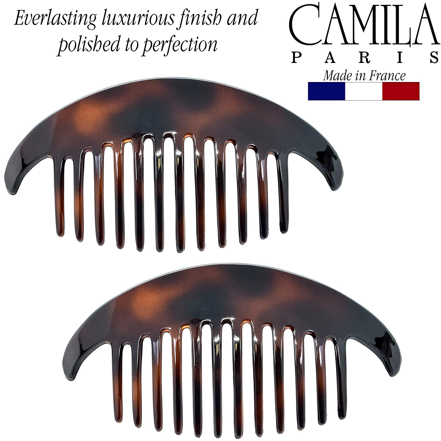 Camila Paris Tokyo Detangling French side comb cellulose acetate