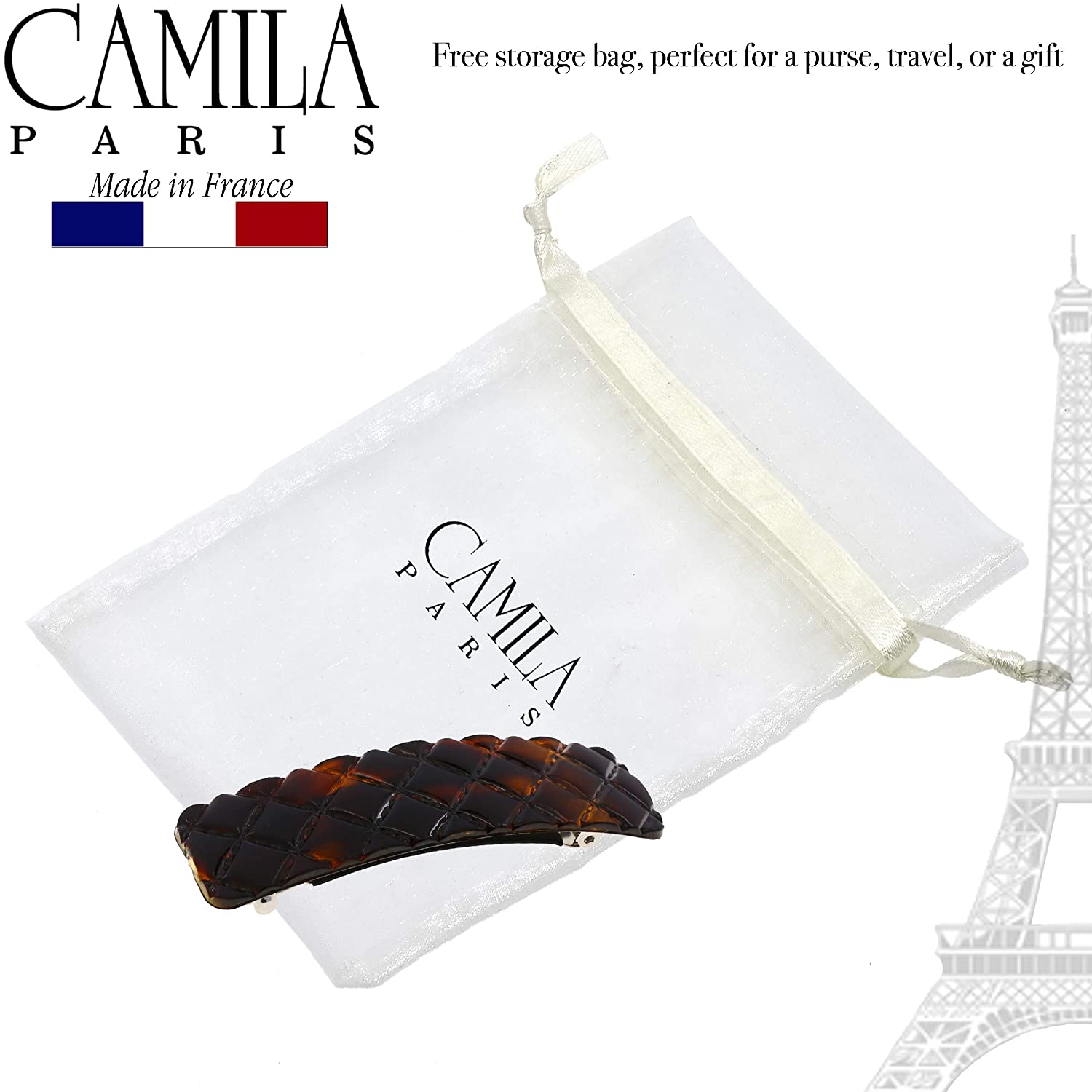 Camila Paris French barrette cellulose acetate