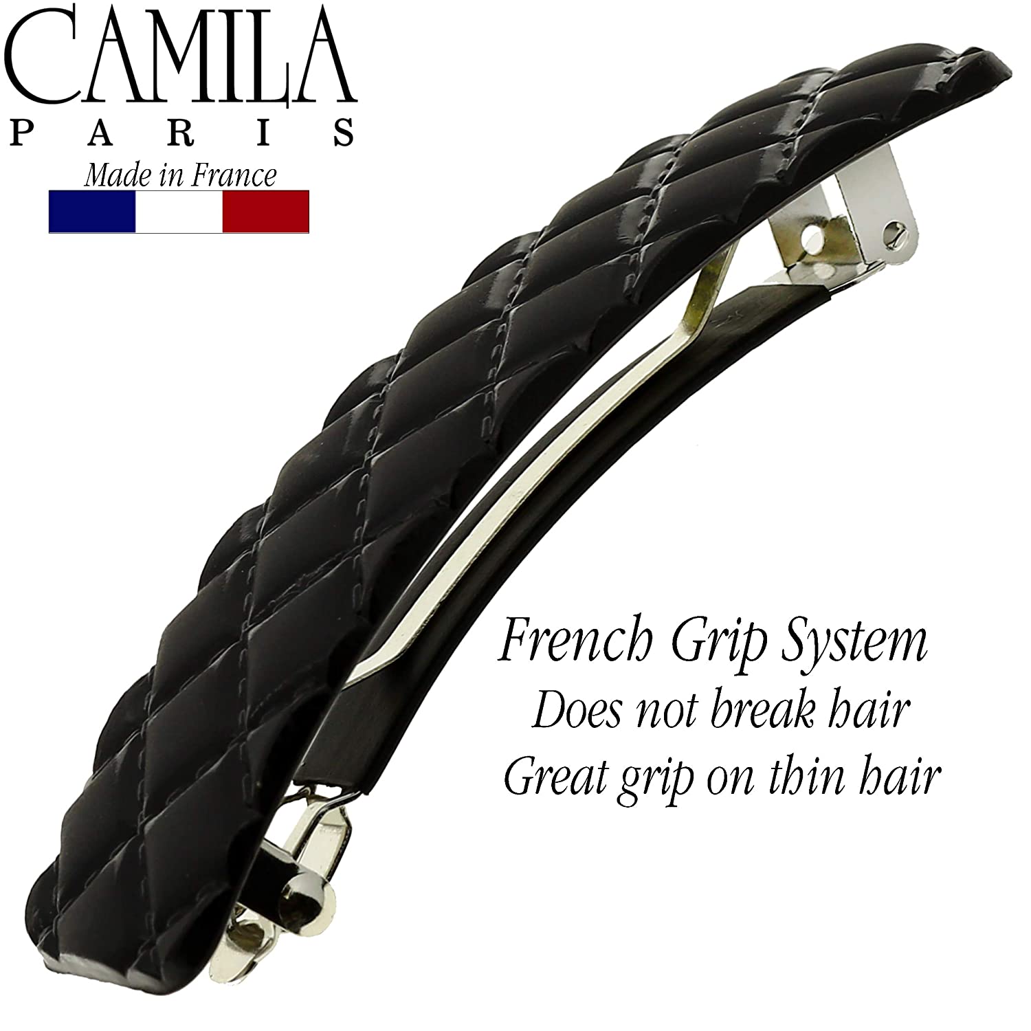 Camila Paris Pink French barrette cellulose acetate