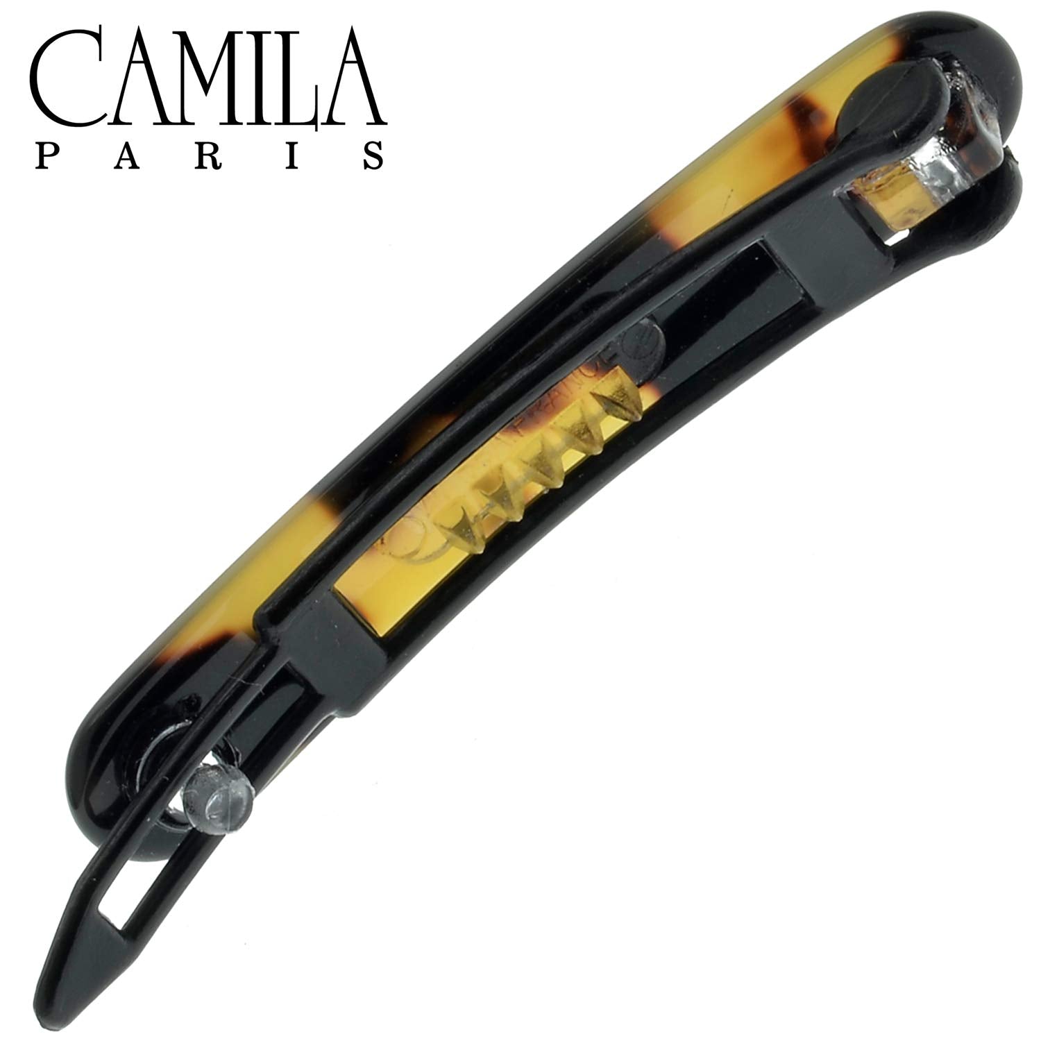 Camila Paris 2.25 Inch Metal-Free French barrette cellulose acetate handmade