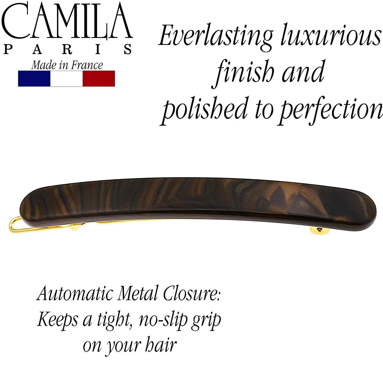 Camila Paris French barrette cellulose acetate