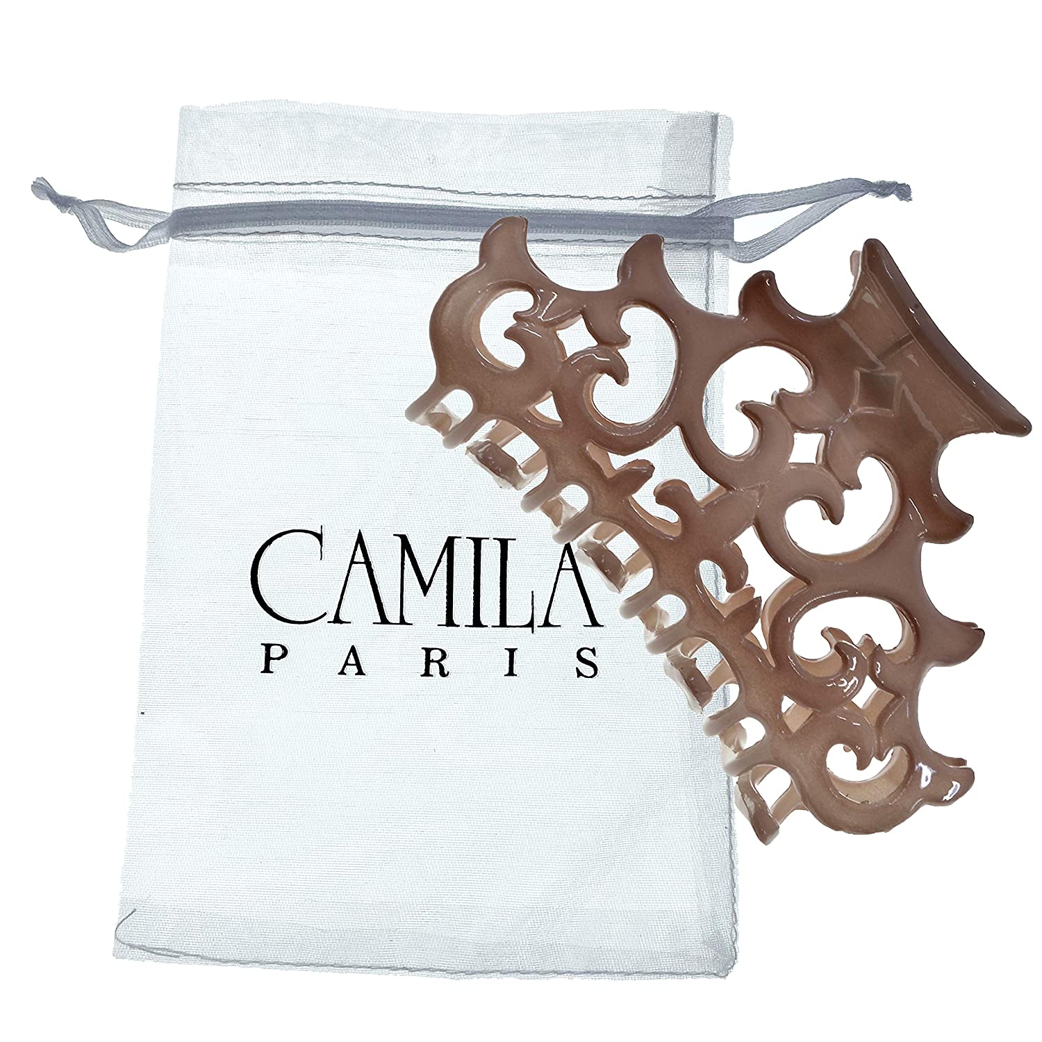 Camila Paris 1 Inch Baroque French hair clip cellulose acetate