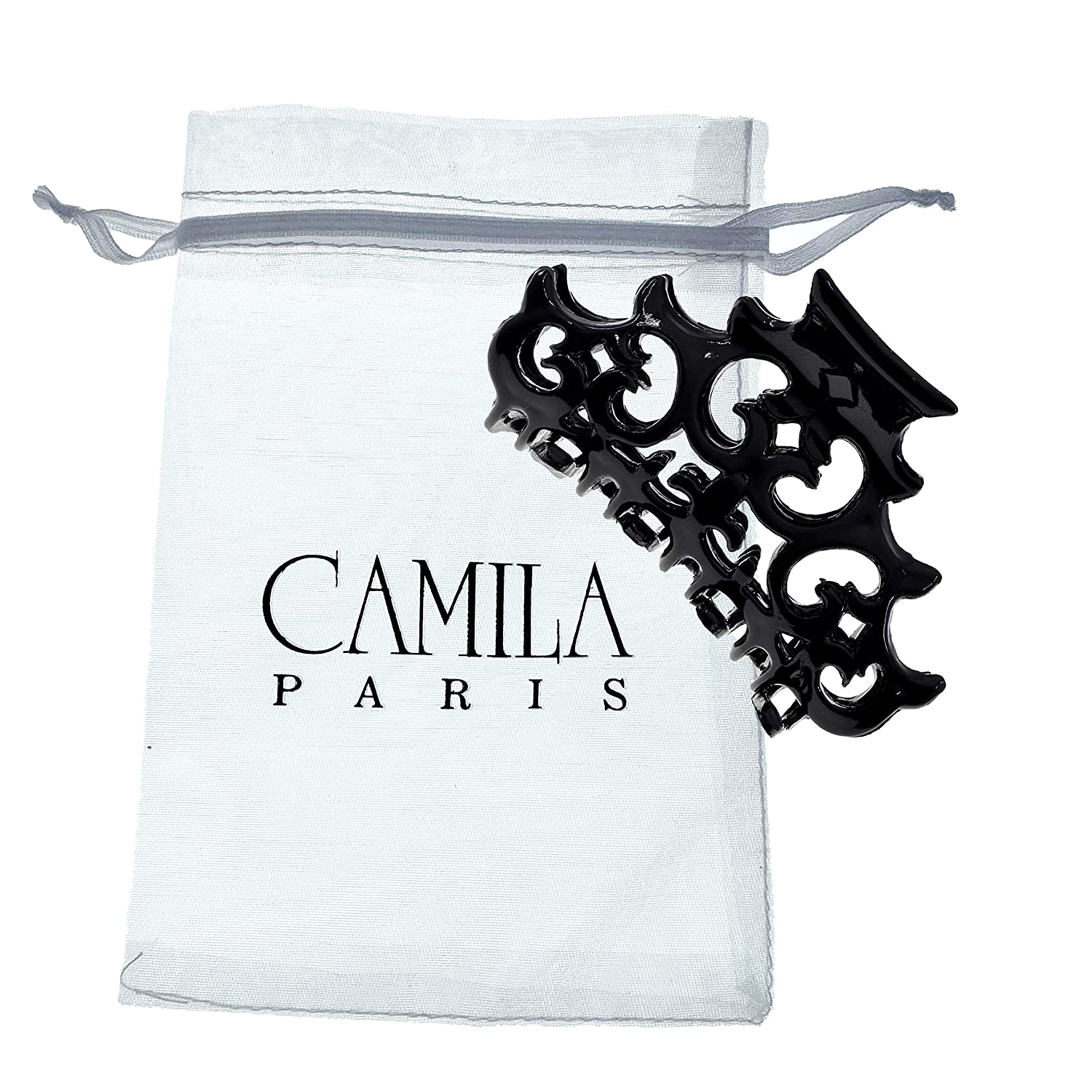 Camila Paris Baroque French hair clip cellulose acetate