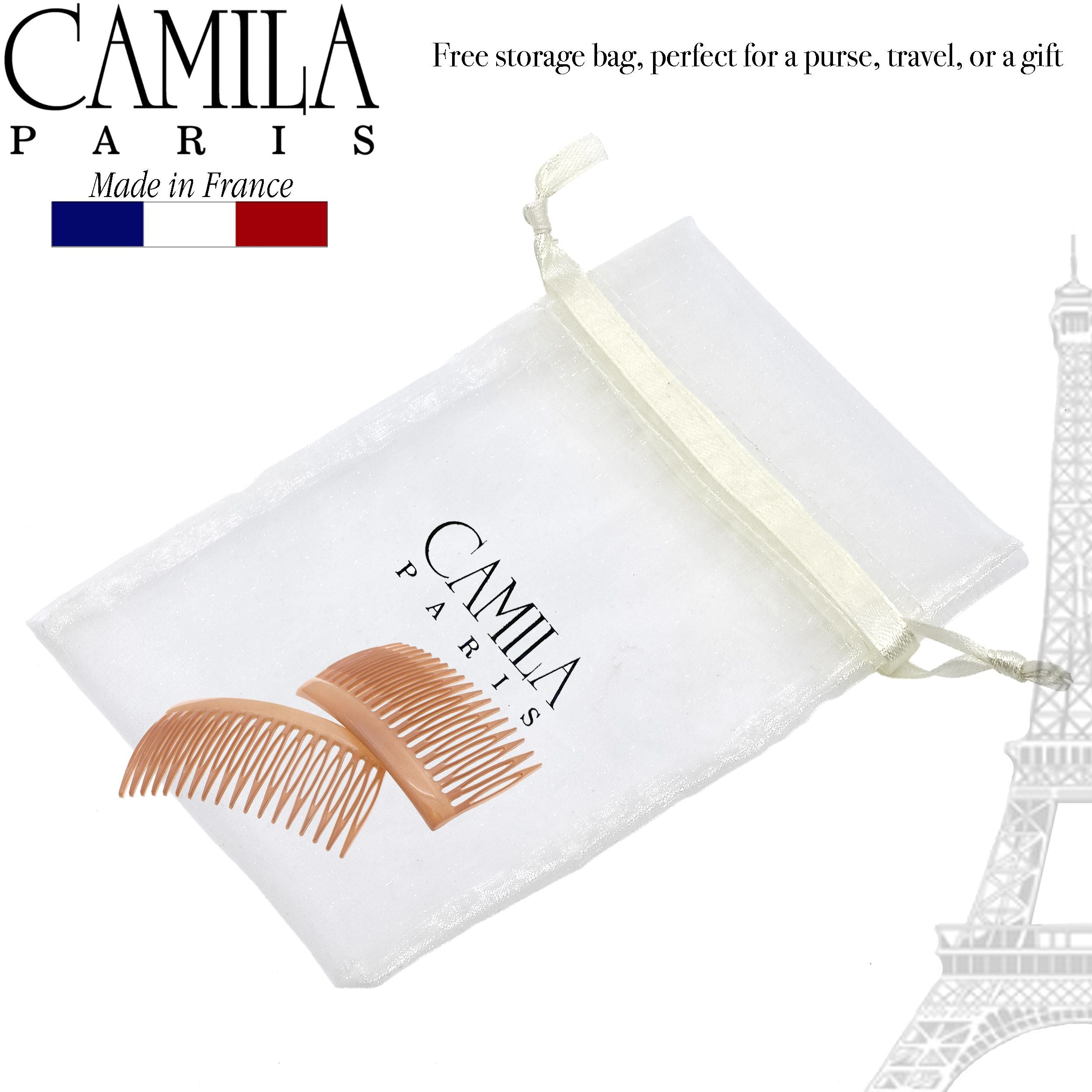Camila Paris 2.75 Inch Detangling French side comb cellulose acetate