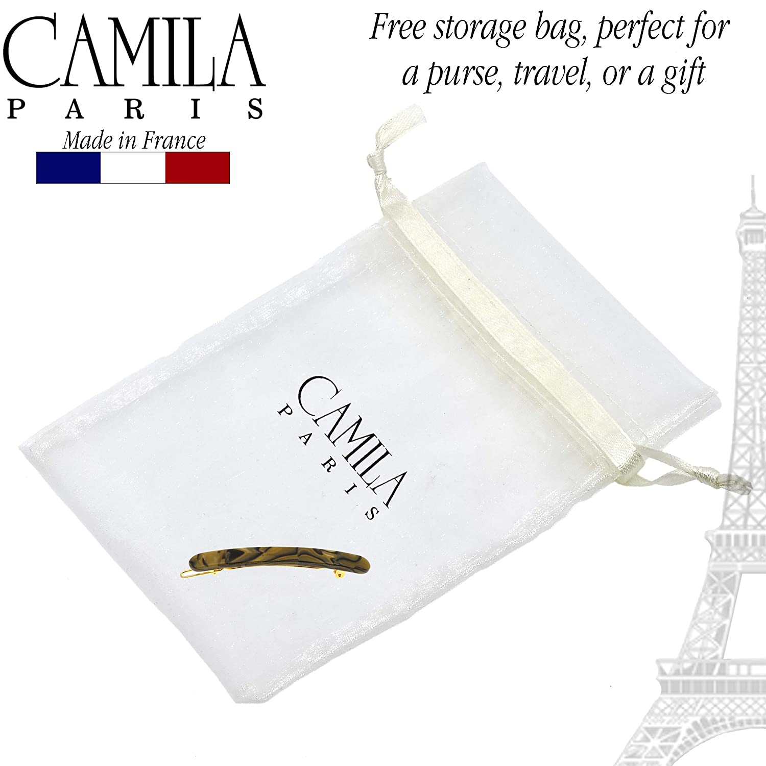 Camila Paris French barrette cellulose acetate