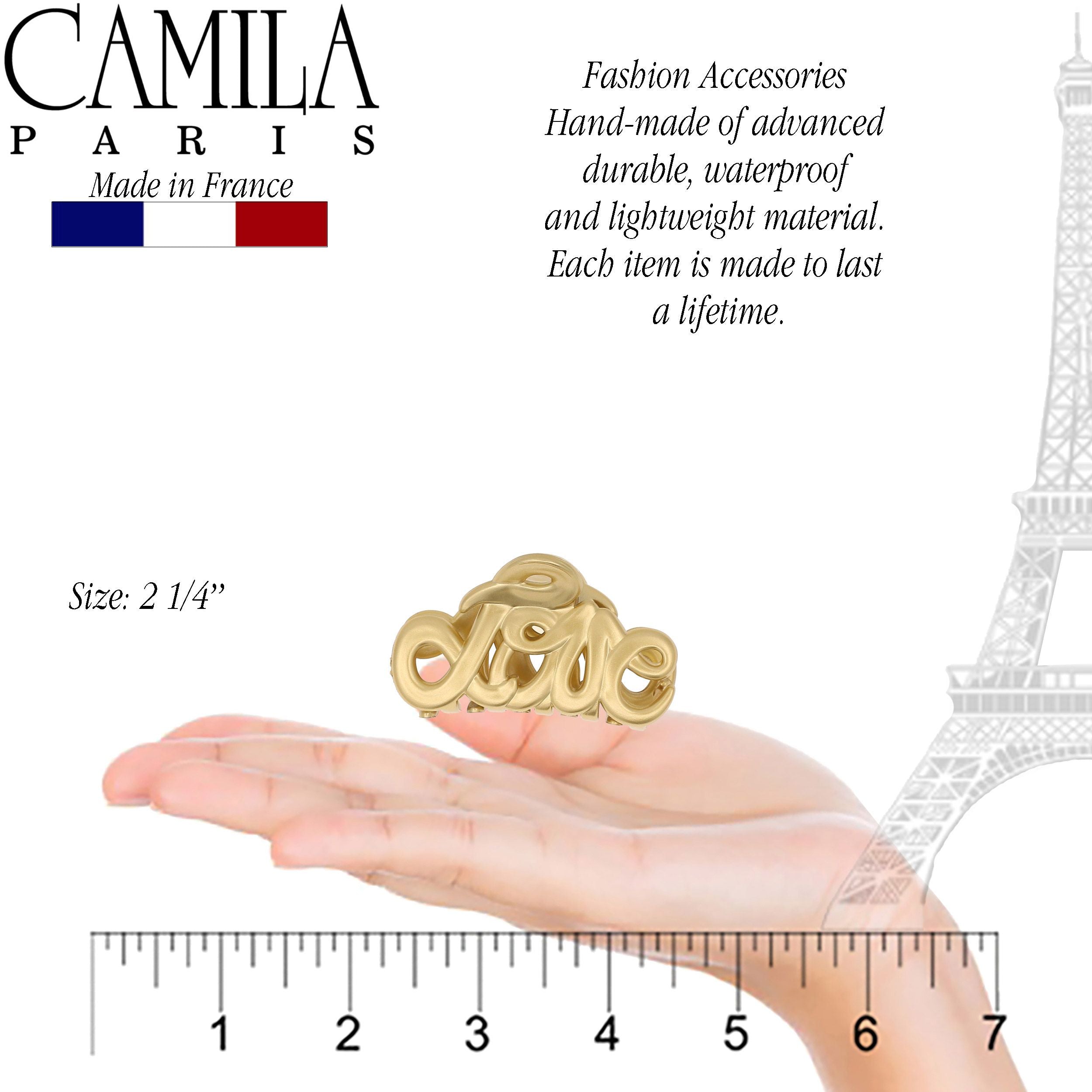 Camila Paris Love French hair clip cellulose acetate